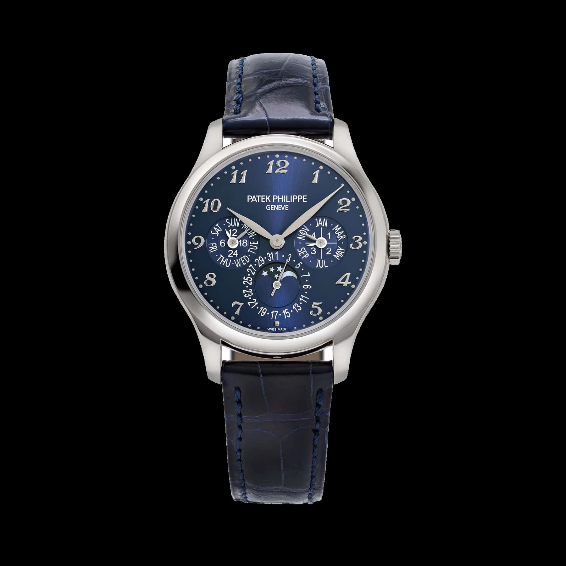 Patek Philippe Grand Complications 5327G-001 Perpetual Calendar White Gold Blue Dial
