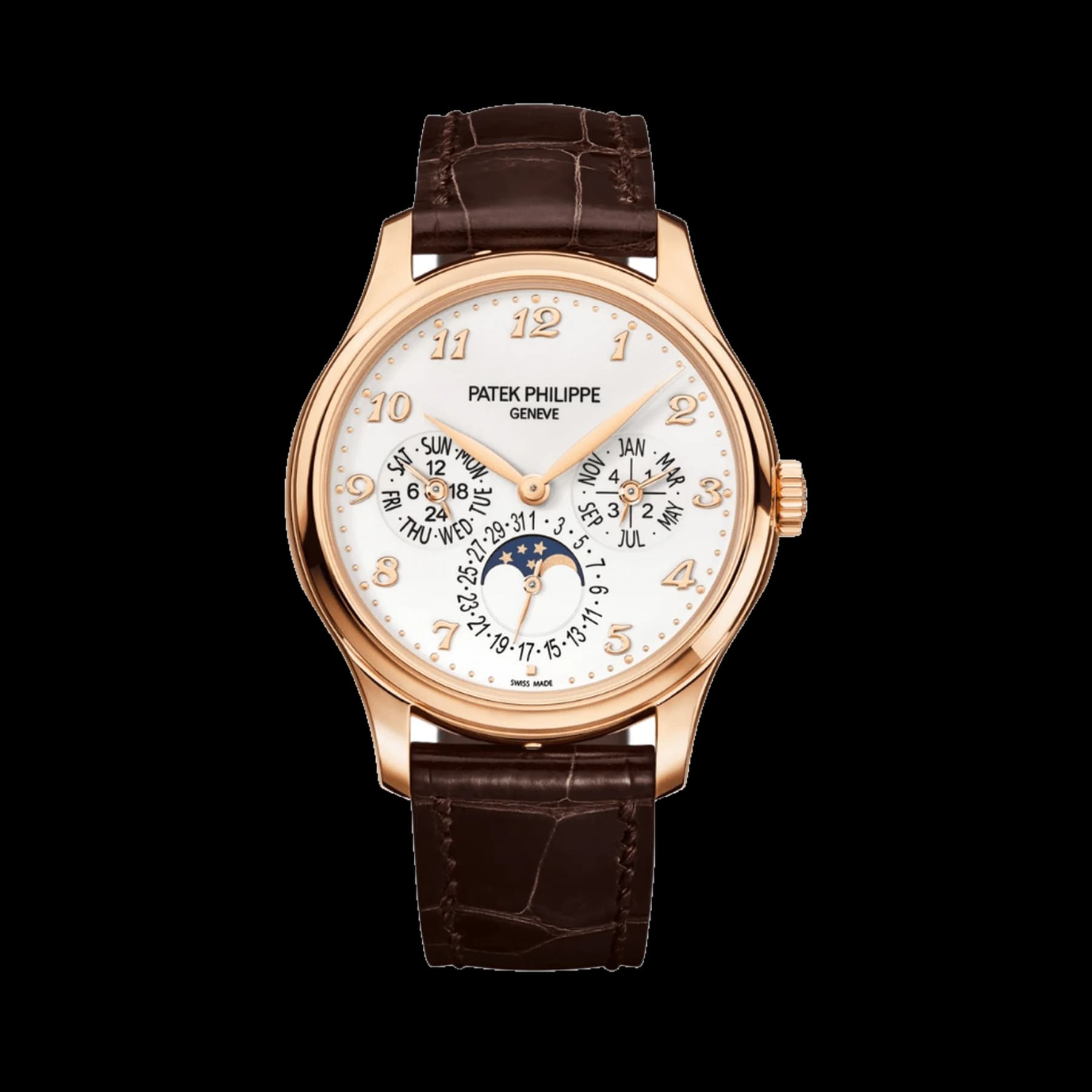 Patek Philippe Grand Complications 5327R-001 Perpetual Calendar Rose Gold White Dial