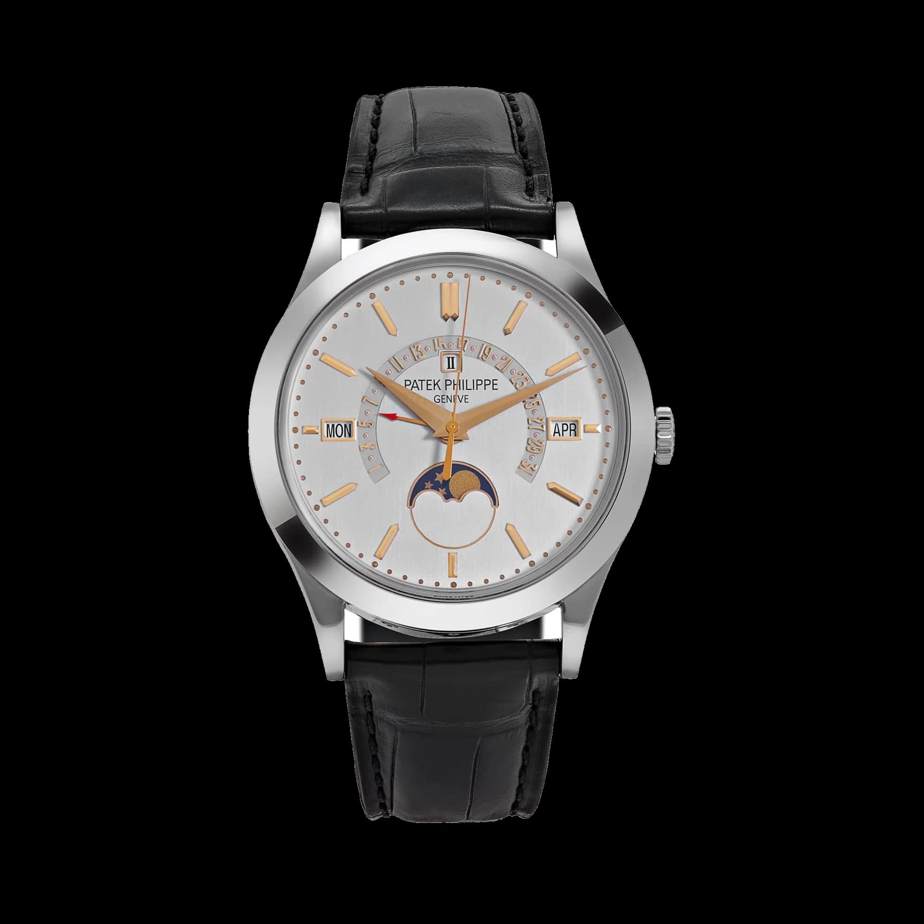 Patek Philippe Grand Complications 5496P-015 Perpetual Calendar Moon Phases Platinum Silver Dial (2017)