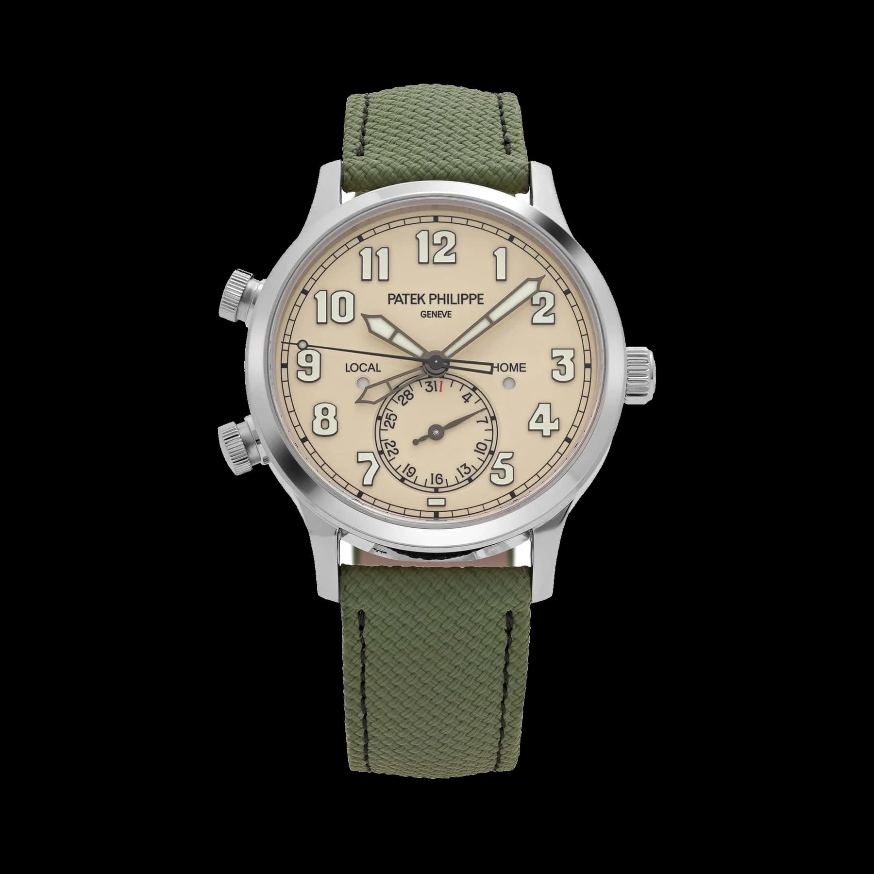 Patek Philippe Calatrava 5524G-010 'Pilot' Travel Time White Gold Ivory Dial (2025)