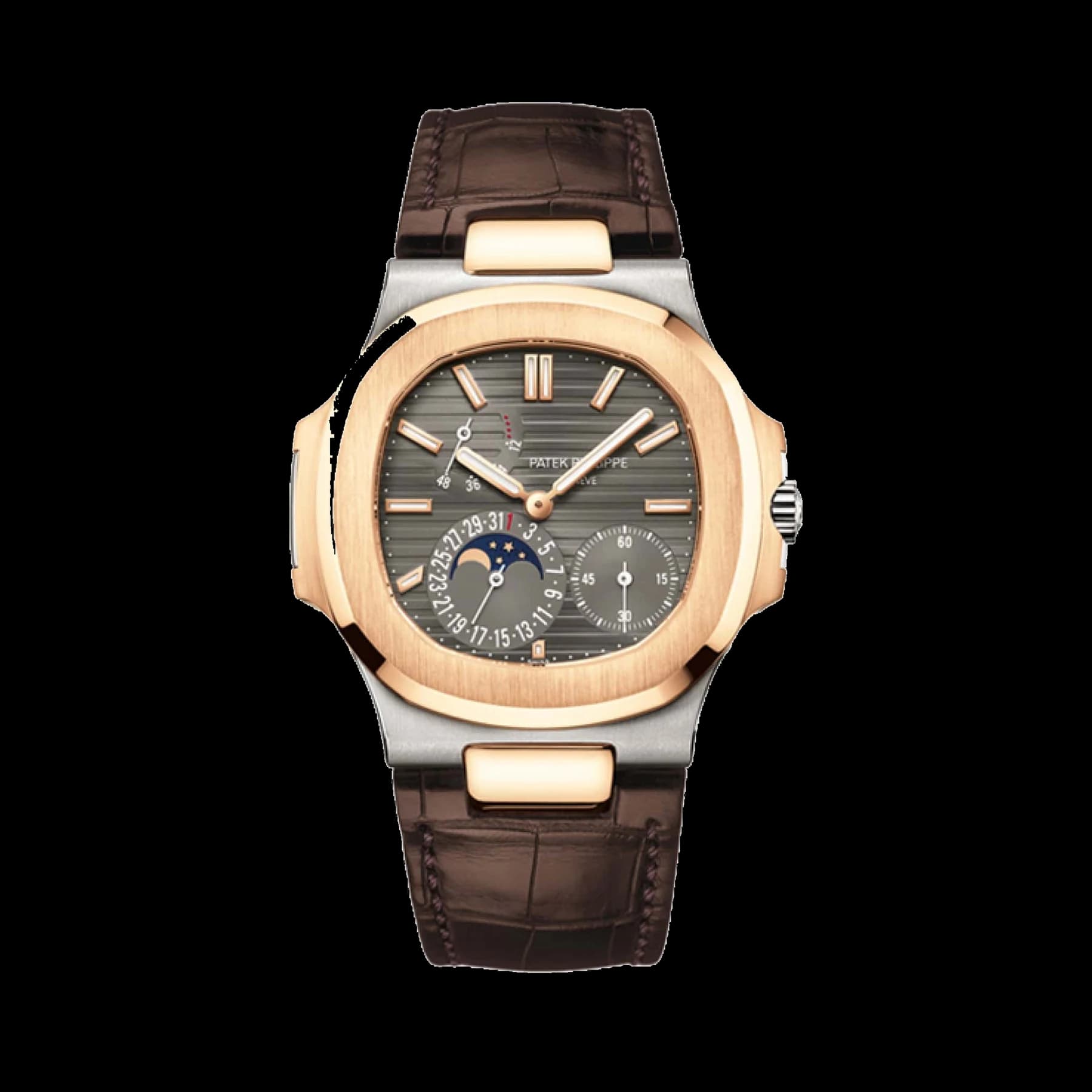 Patek Philippe Nautilus 5712GR-001 Moon Phase White Gold and Rose Gold