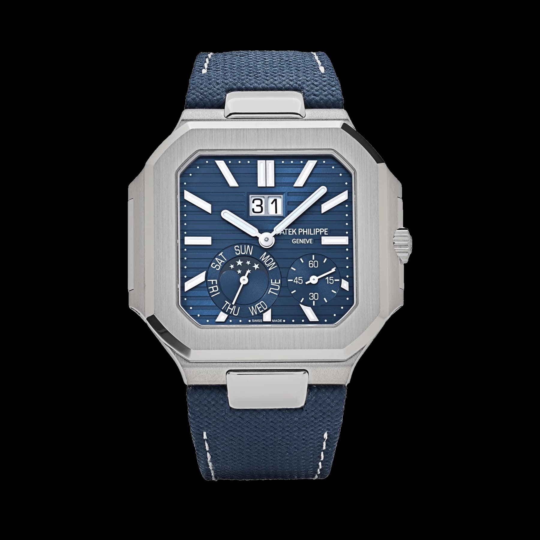 Patek Philippe Cubitus 5822P-001 Platinum Blue Dial Moon Phase (2024)