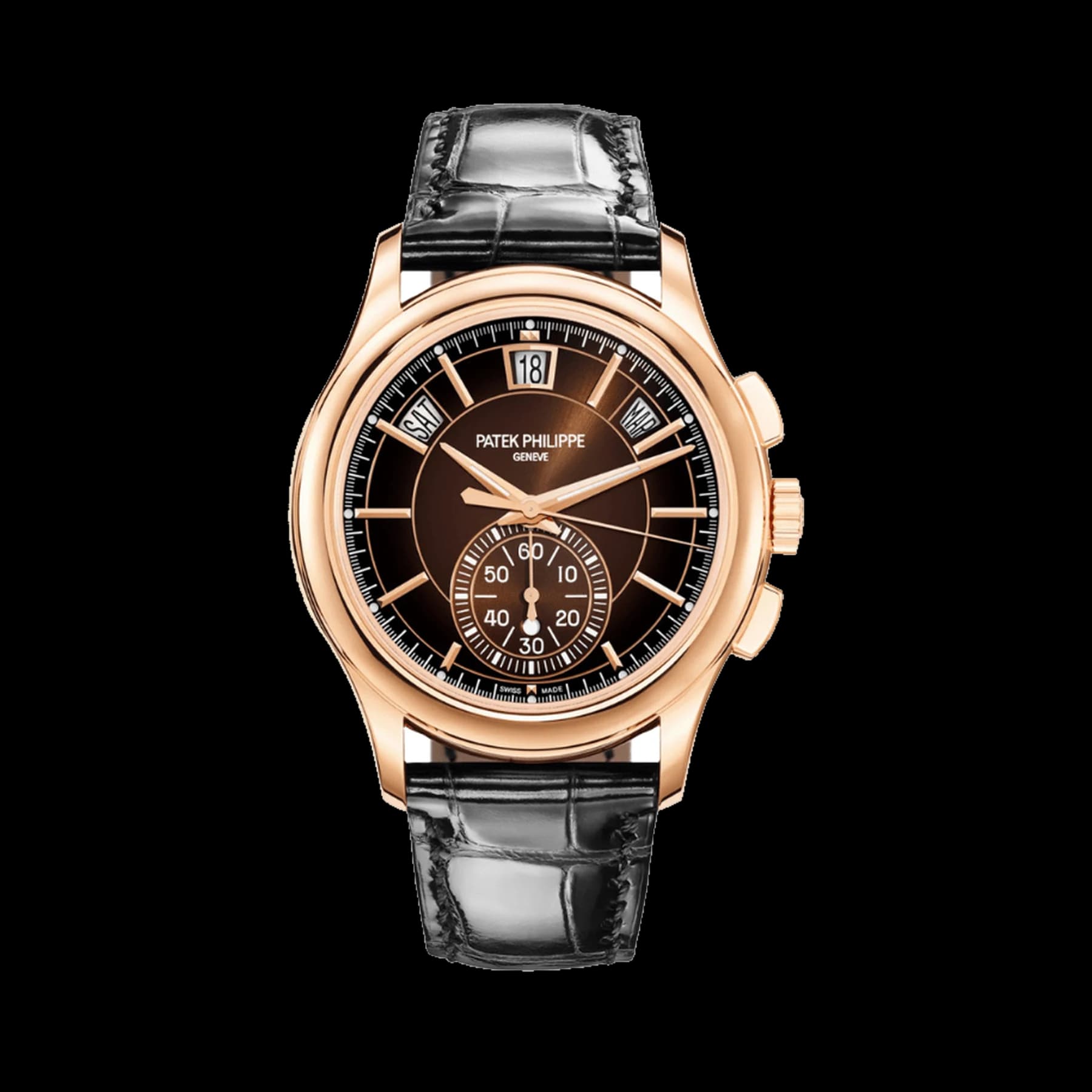 Patek Philippe Complications 5905R-001 Annual Calendar Flyback Chronograph Rose Gold Brown Dial