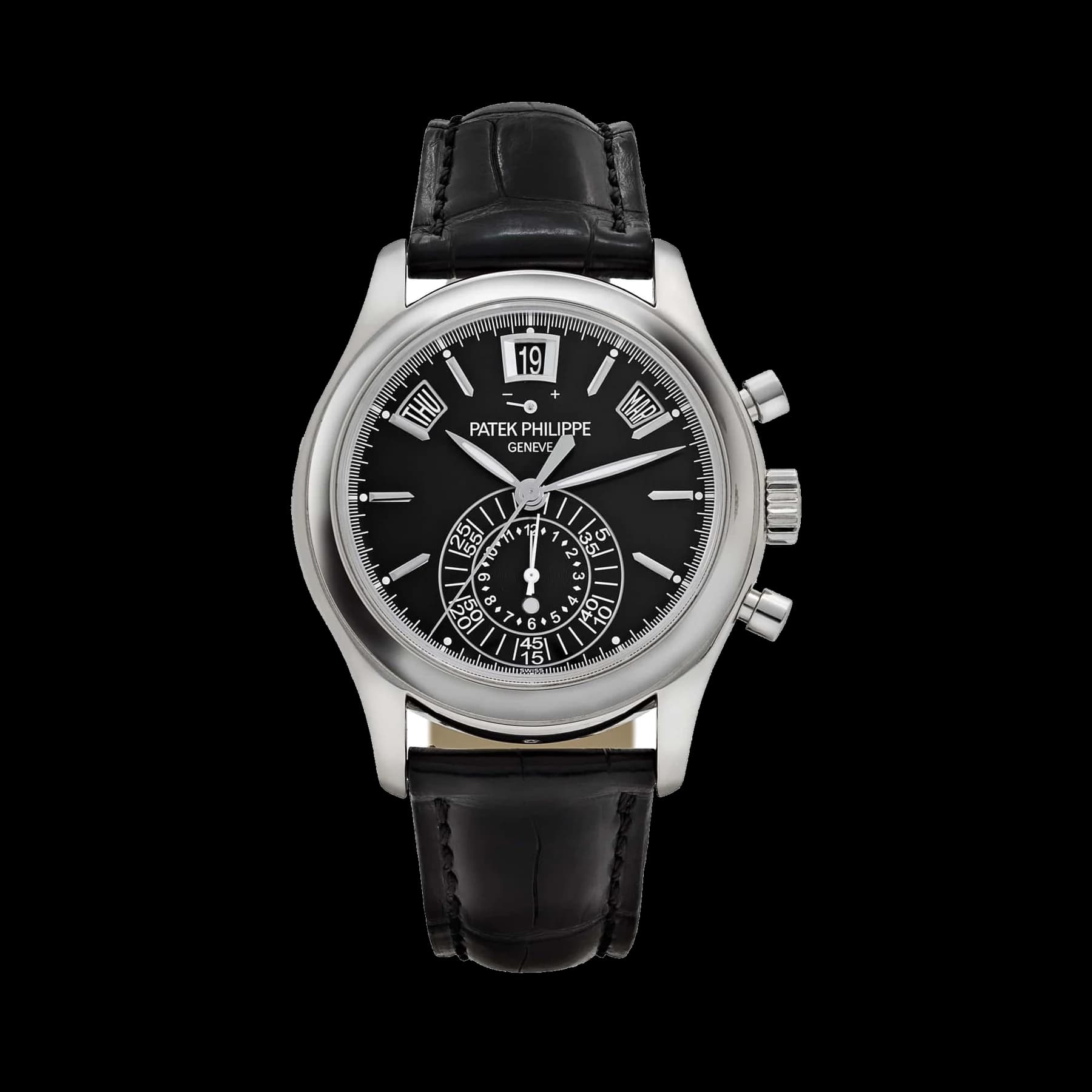 Patek Philippe Complications 5960P-016 Annual Calendar Chronograph Platinum Black Dial