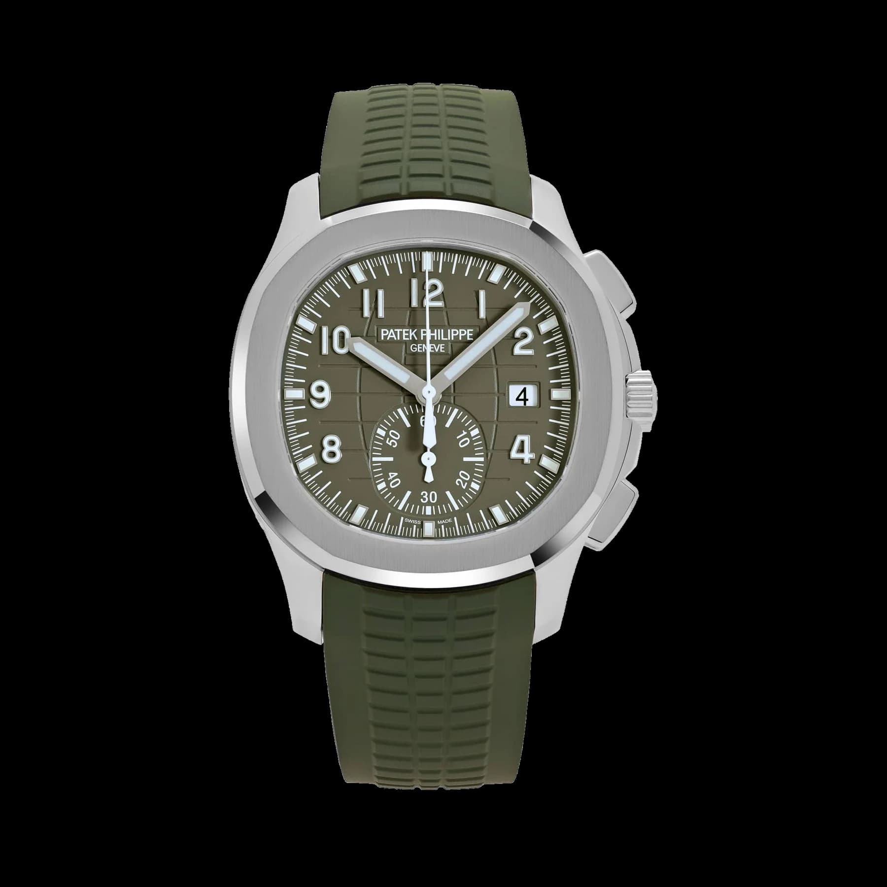 Patek Philippe Aquanaut 5968G-010 Chronograph White Gold Khaki Green Dial (2025)
