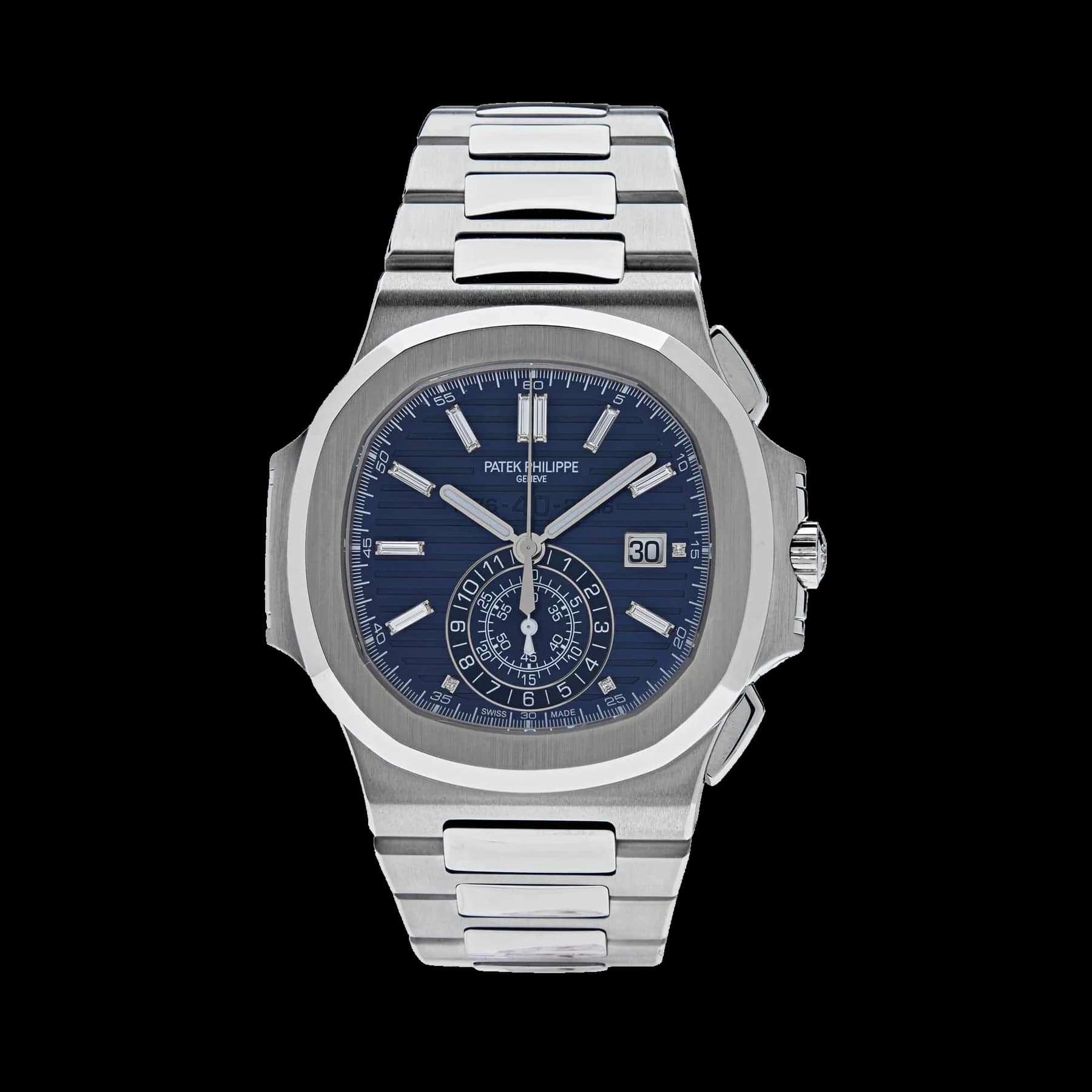 Patek Philippe Nautilus 5976/1G-001 '40th Anniversary' Chronograph White Gold Blue Diamond Dial Limited Edition