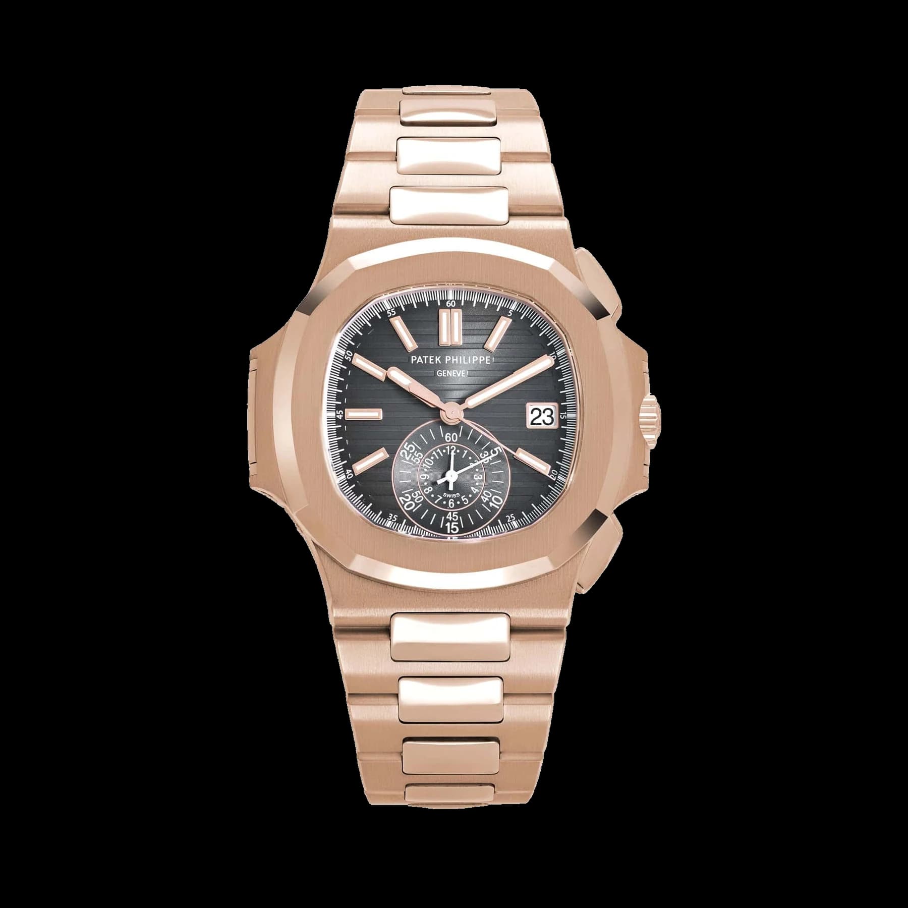 Patek Philippe Nautilus 5980/1R-001 Chronograph Date Rose Gold Black Dial (2022)