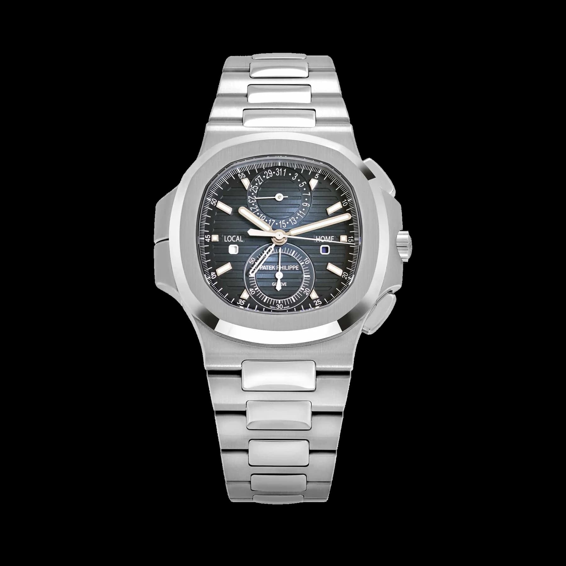 Patek Philippe Nautilus 5990/1A-011 'Travel Time' Flyback Chronograph Stainless Steel Blue Dial (2025)