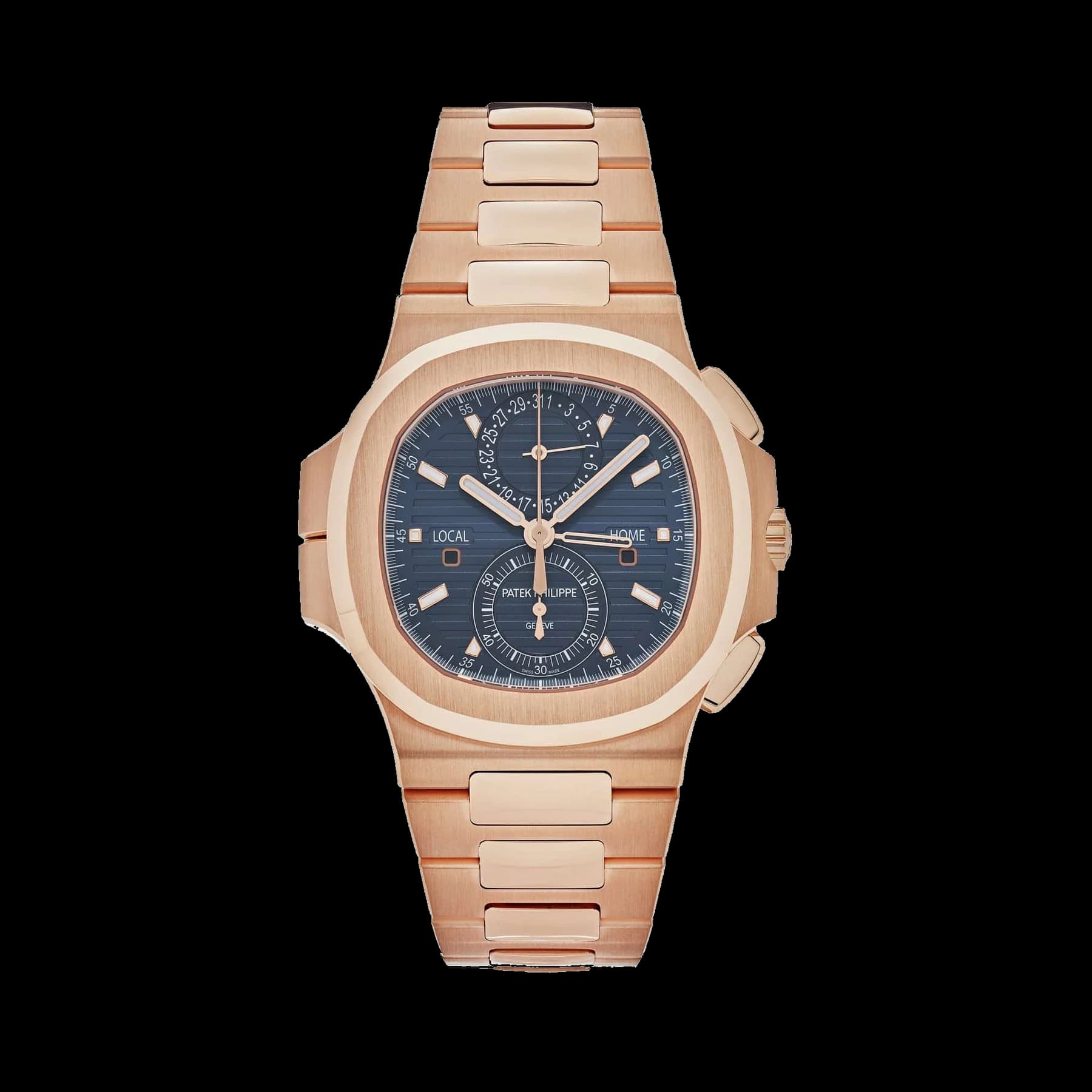 Patek Philippe Nautilus 5990/1R-001 Travel Time Chronograph Rose Gold Blue Dial (2025)