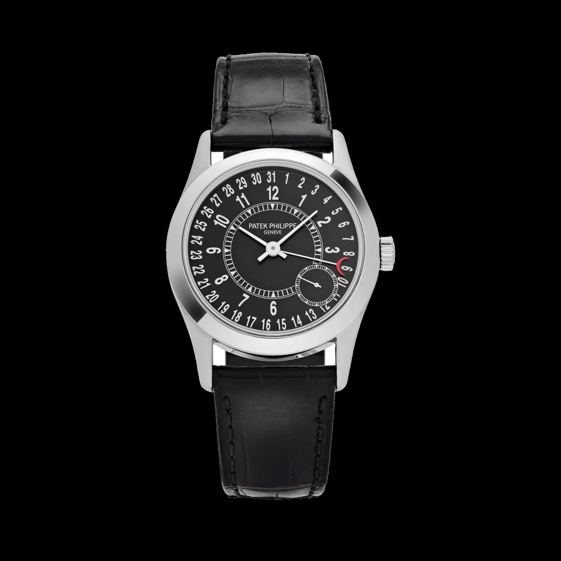 Patek Philippe Calatrava 6000G-001 White Gold Black Dial (2007)