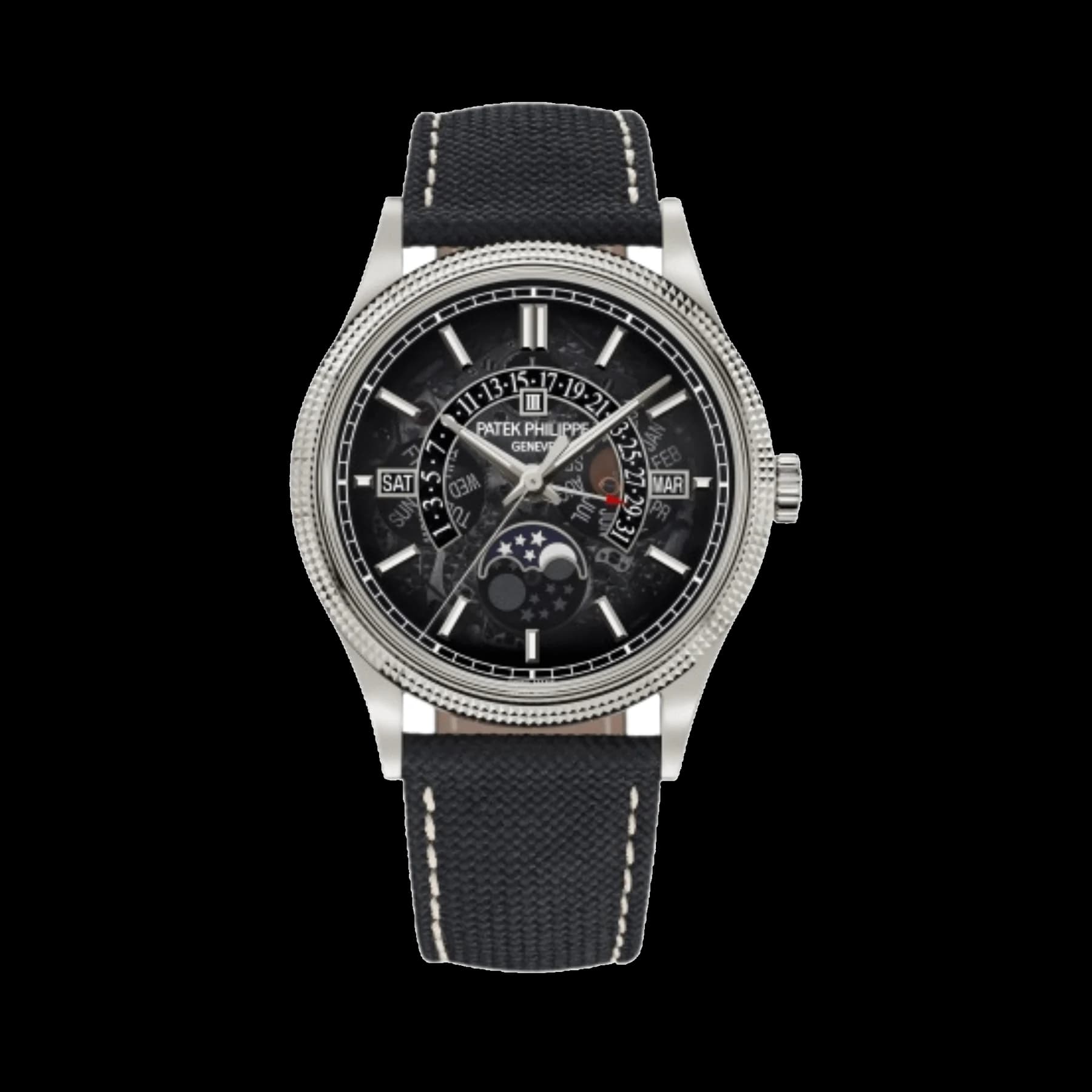 Patek Philippe Grand Complications 6159G-001 Perpetual Calendar Moon Phases White Gold Smoked Sapphire Dial (2025)
