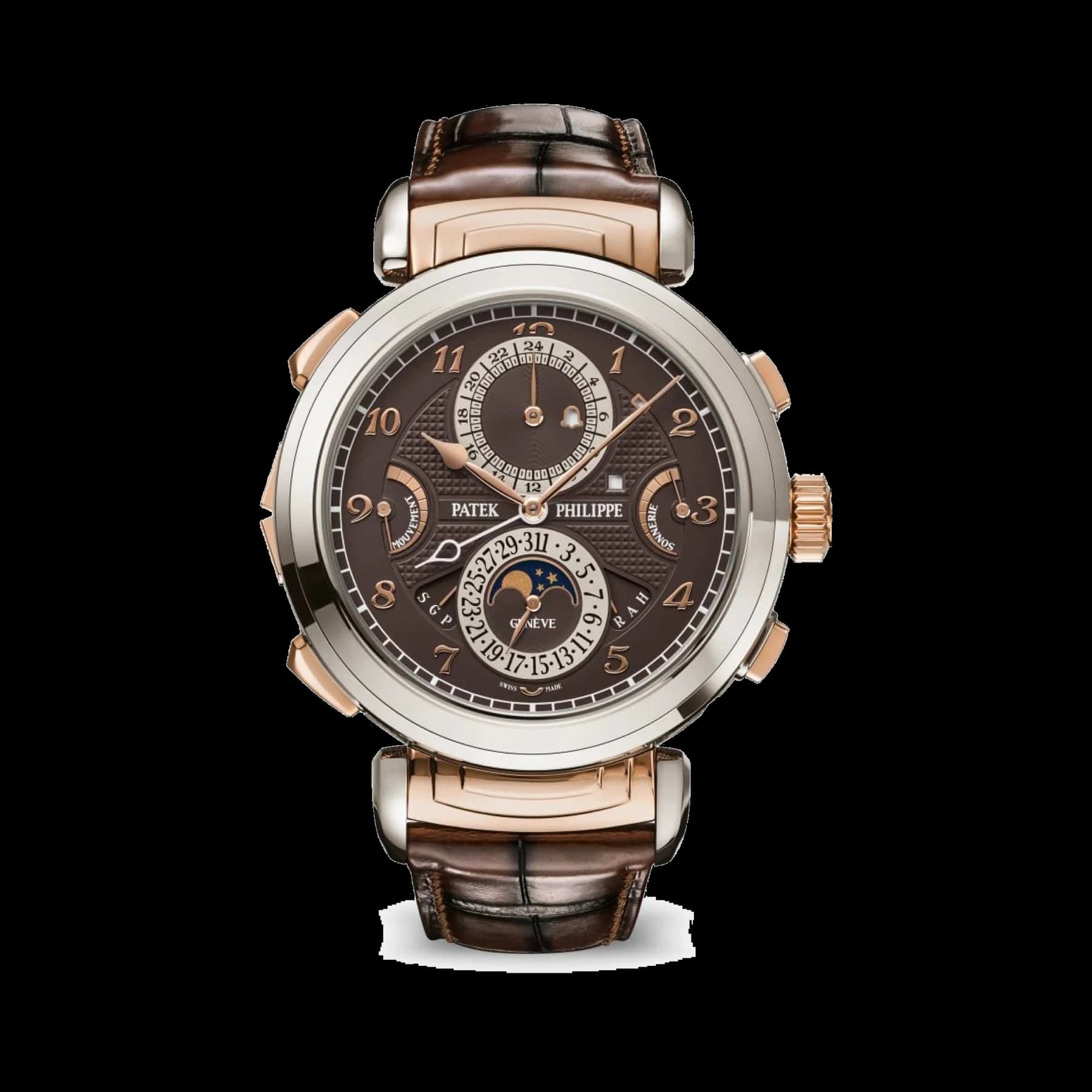 Patek Philippe Grandmaster Chime 6300GR-001 White Gold Rose Gold Brown Dial