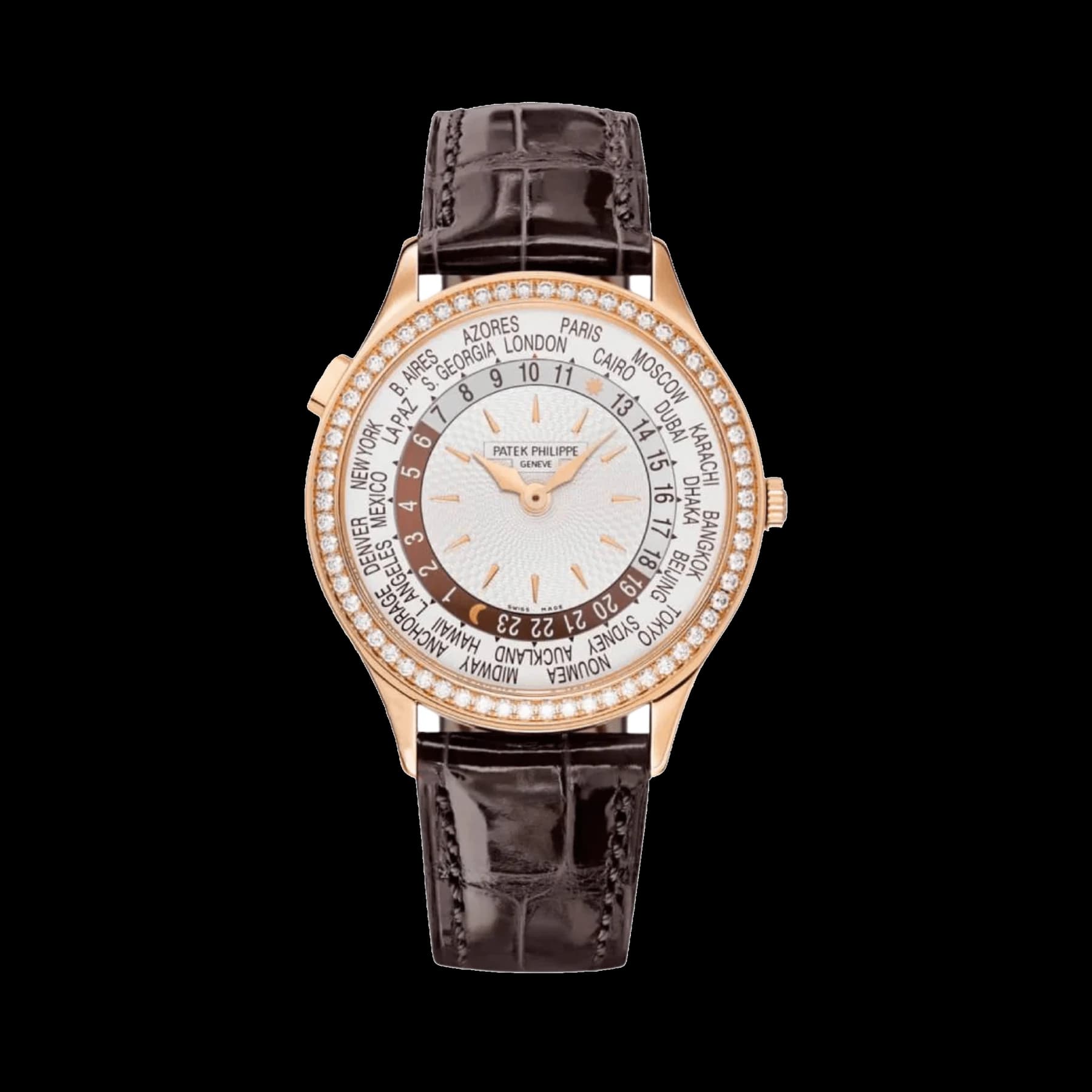 Patek Philippe Complications 7130R-013 Rose Gold White Dial Diamond Bezel (2022)