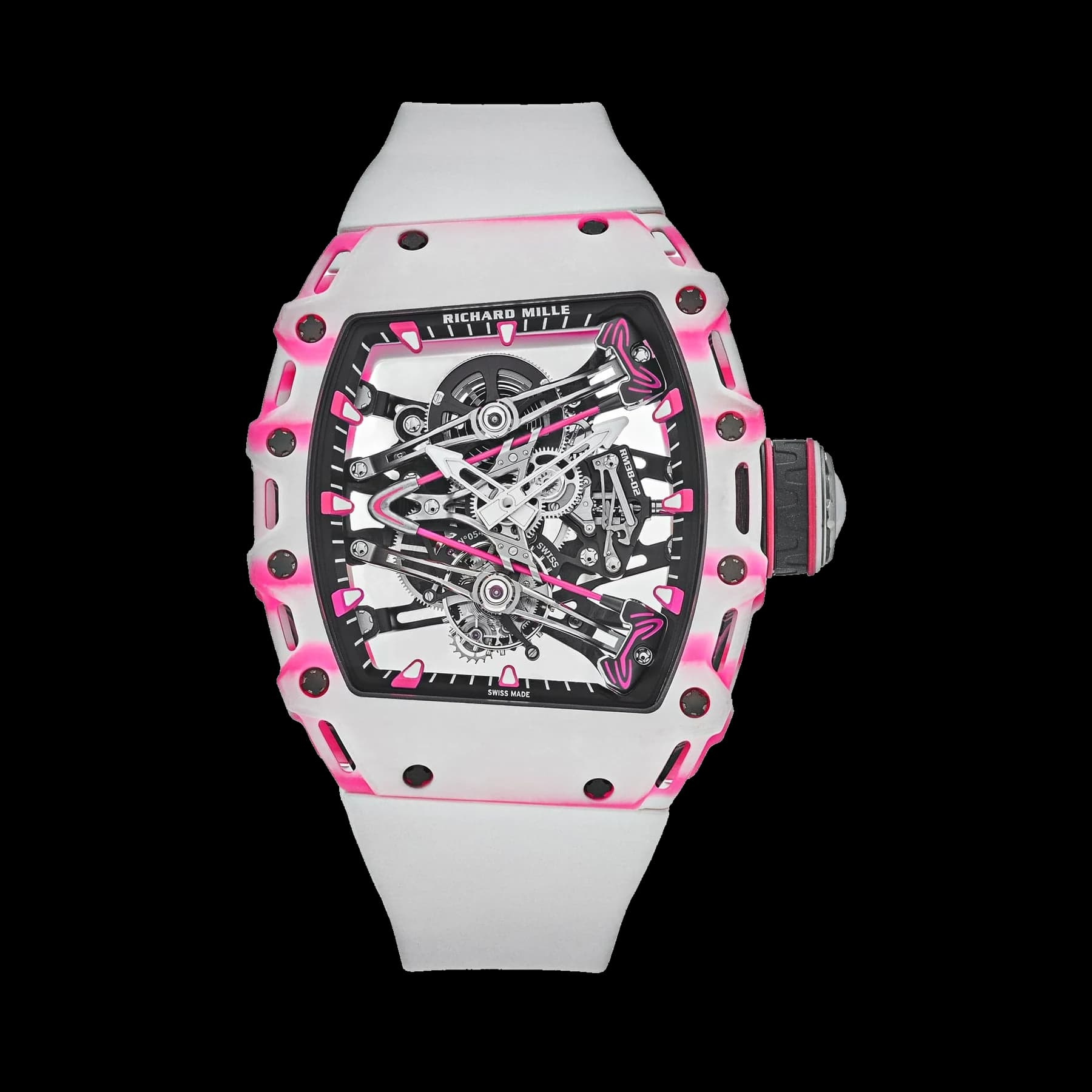 Richard Mille RM 38-02 Bubba Watson Tourbillon White Pink Quartz TPT Limited Edition of 50
