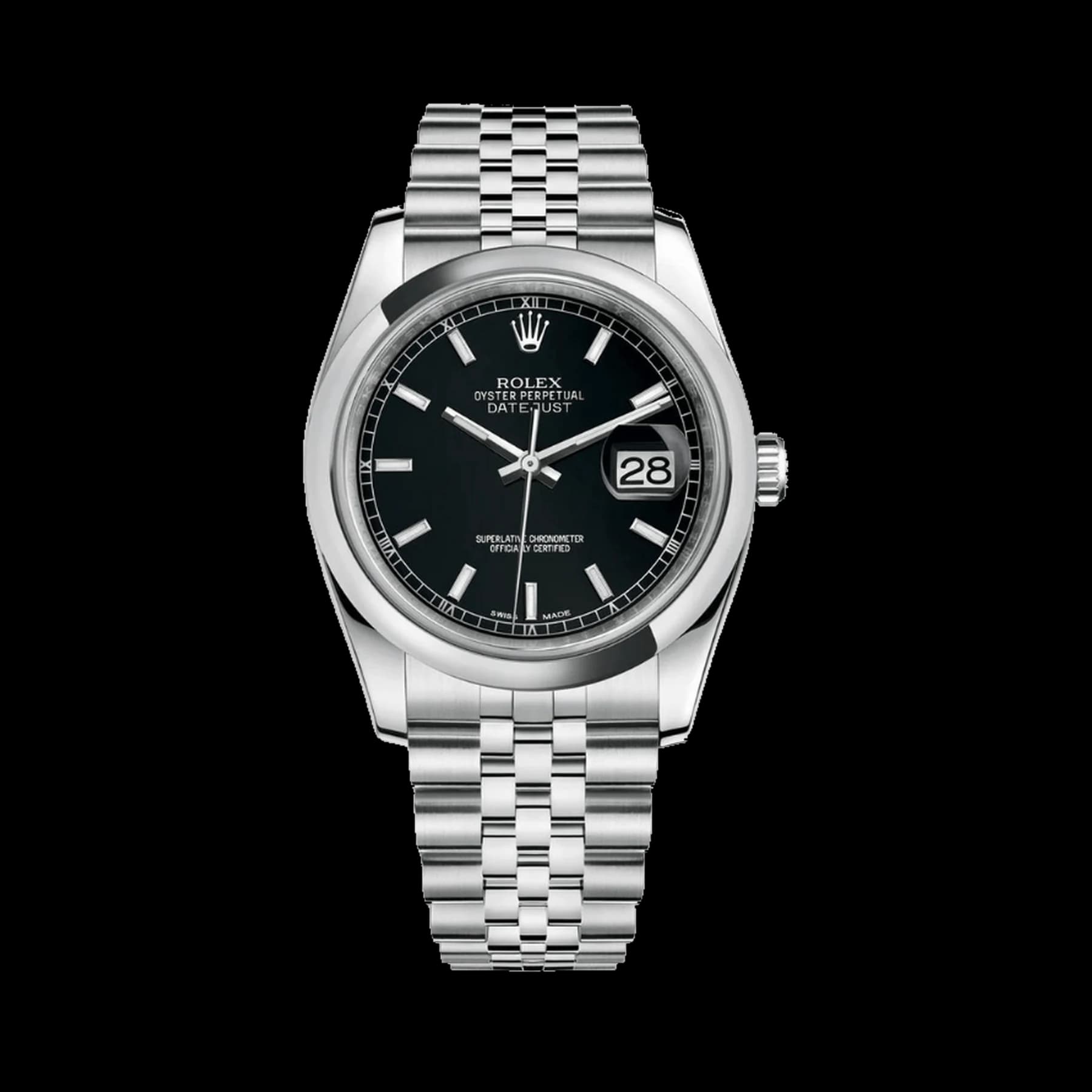Rolex Datejust 36 116200 Stainless Steel Black Dial