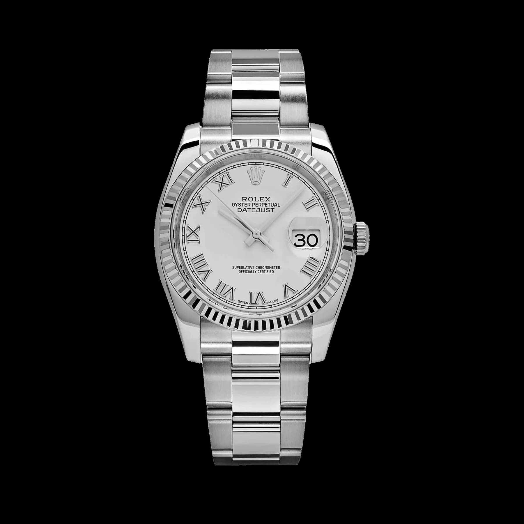Rolex Datejust 36 116234 Stainless Steel White Roman Numerals Dial