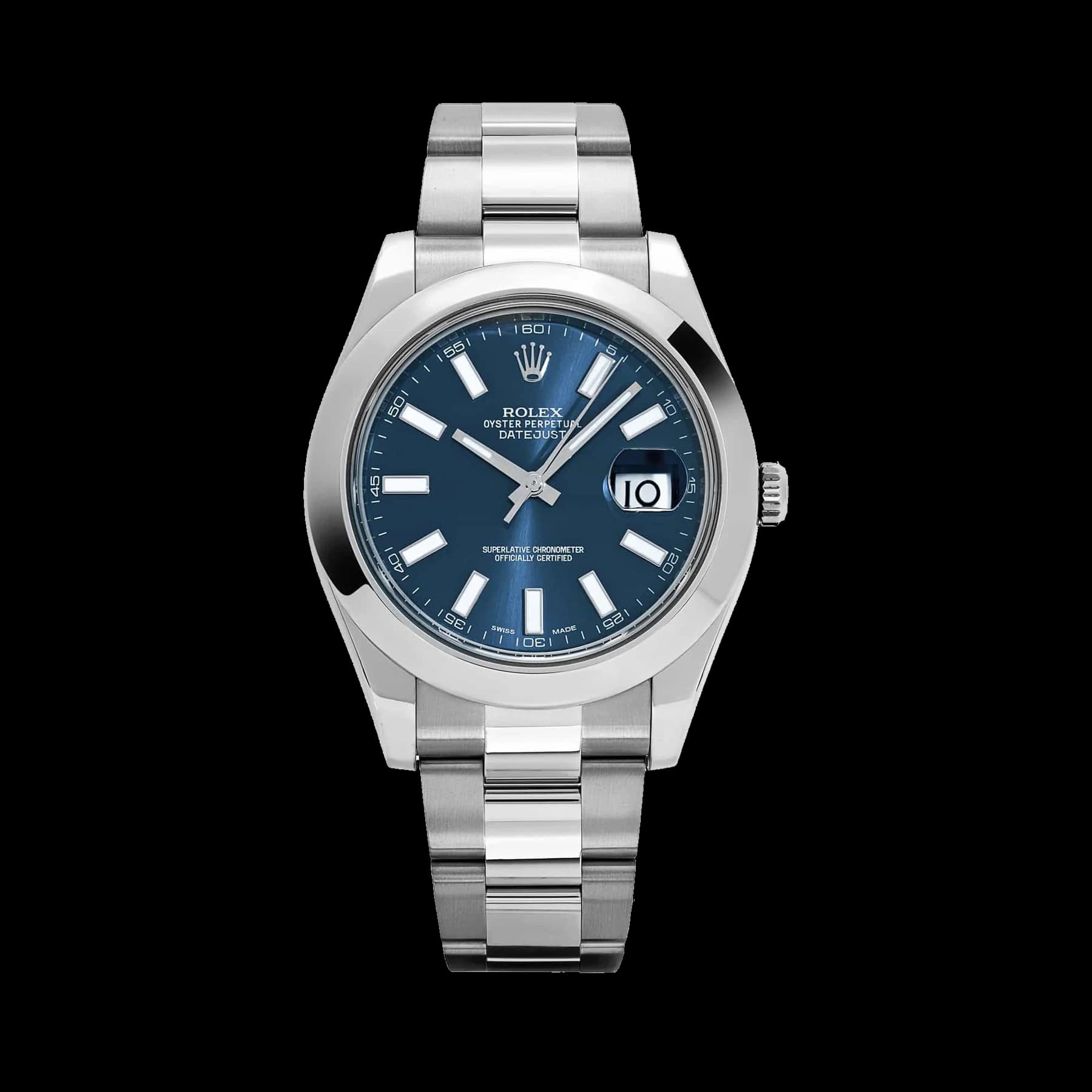 Rolex Datejust 41 116300 Stainless Steel Blue Dial Oyster