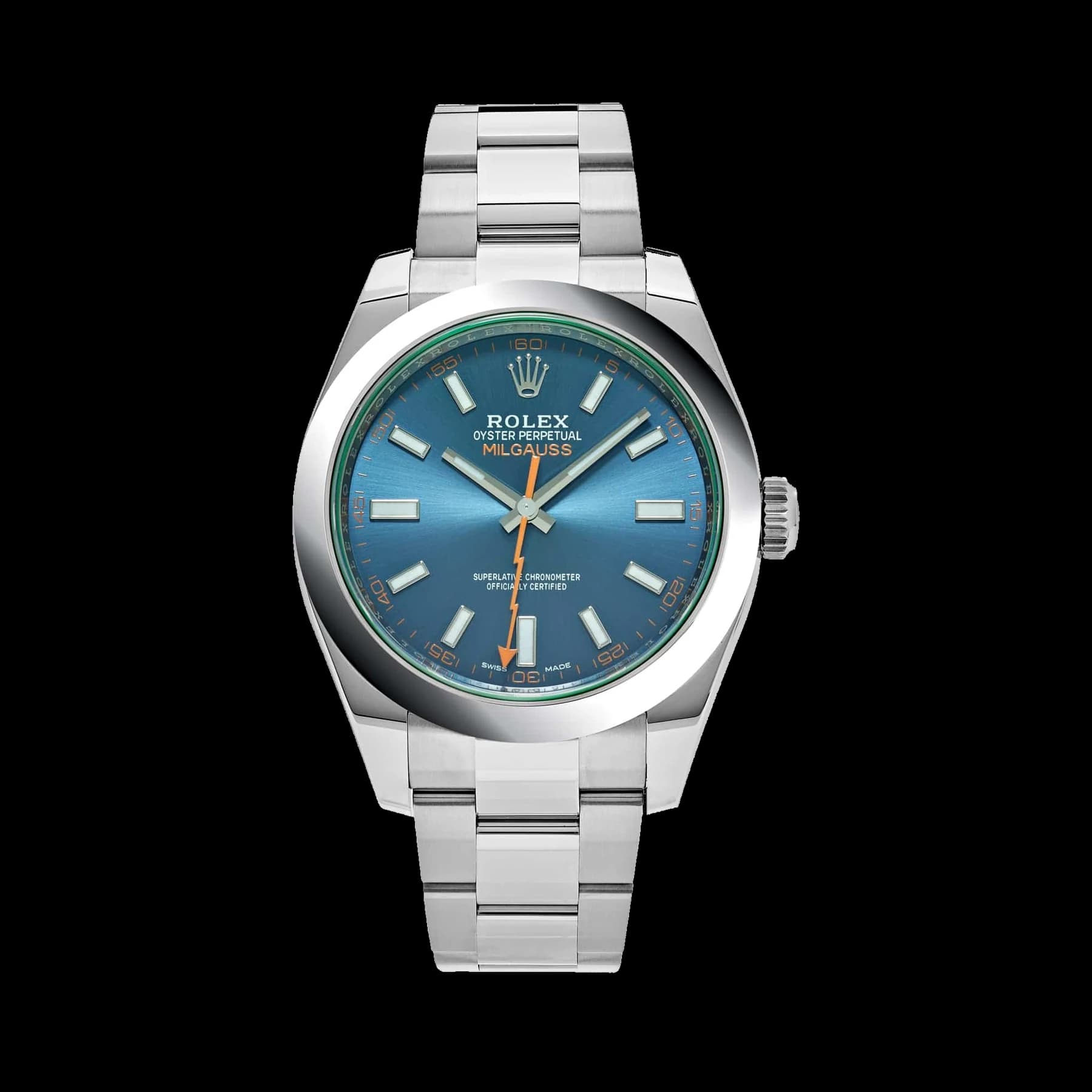 Rolex Milgauss 116400GV Stainless Steel Blue Dial