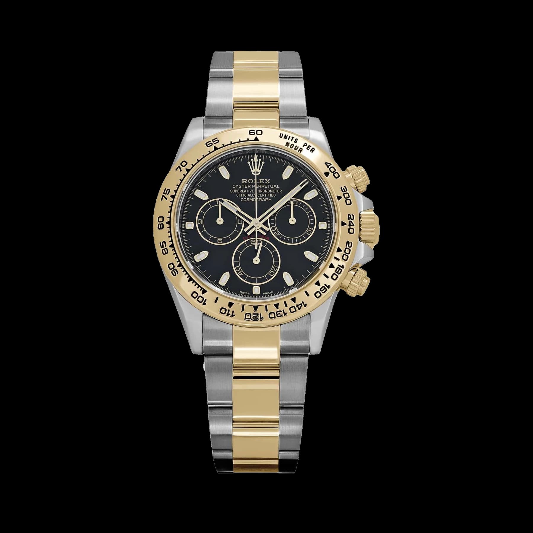 Rolex Daytona 116503 Yellow Gold Stainless Steel Black Dial