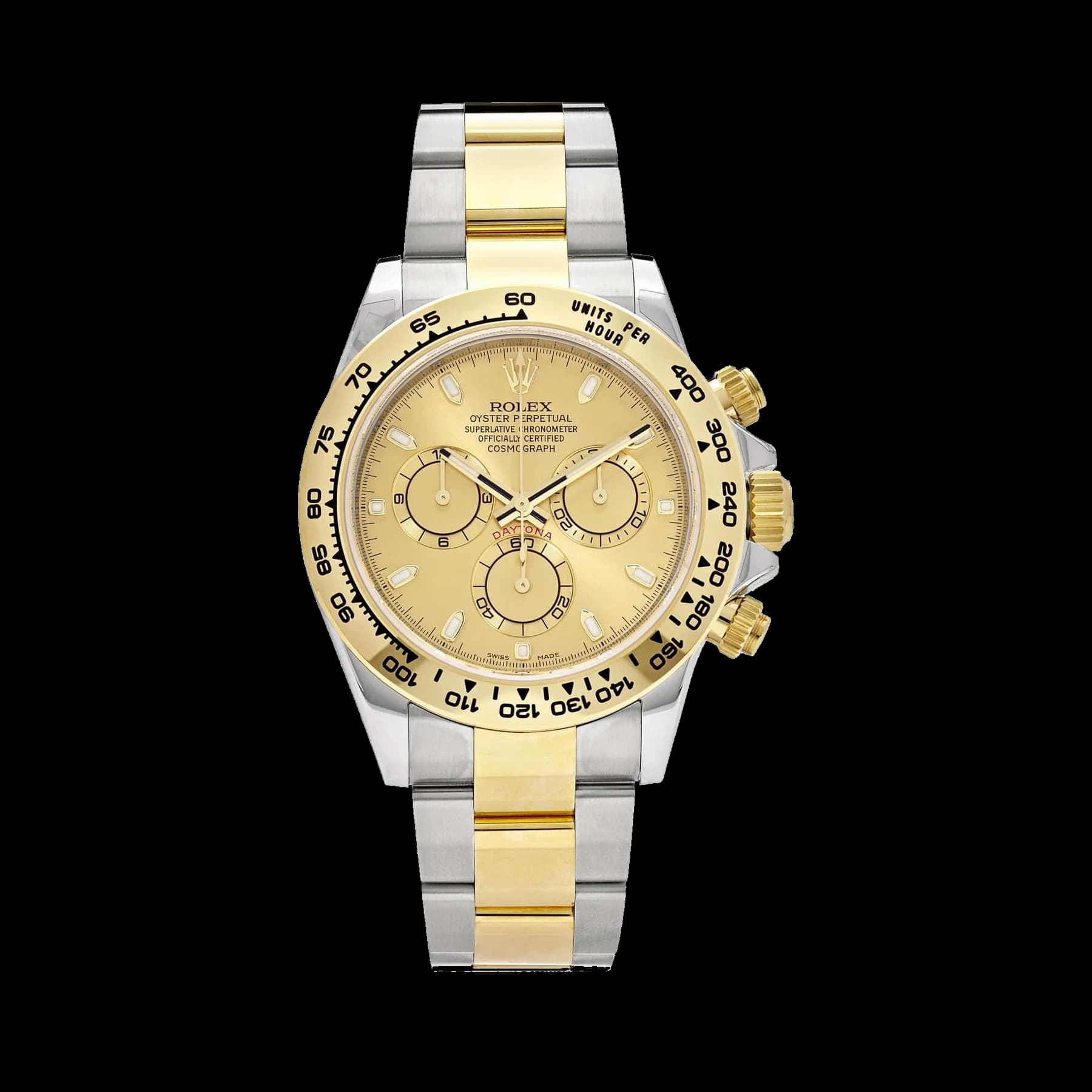 Rolex Daytona 116503 Two-Tone Yellow Gold Stainless Steel Champagne Dial
