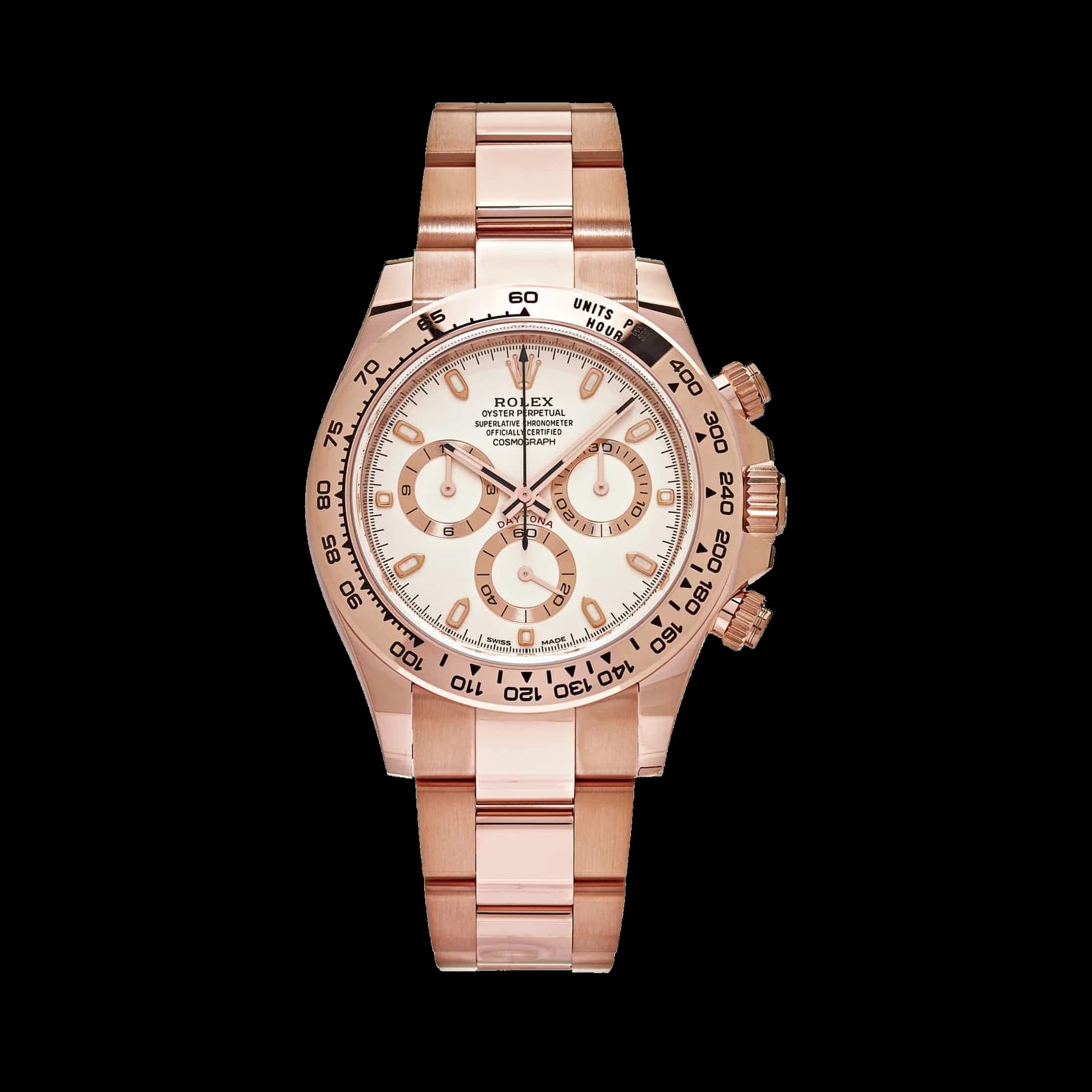Rolex Daytona 116505 Rose Gold Ivory White Dial