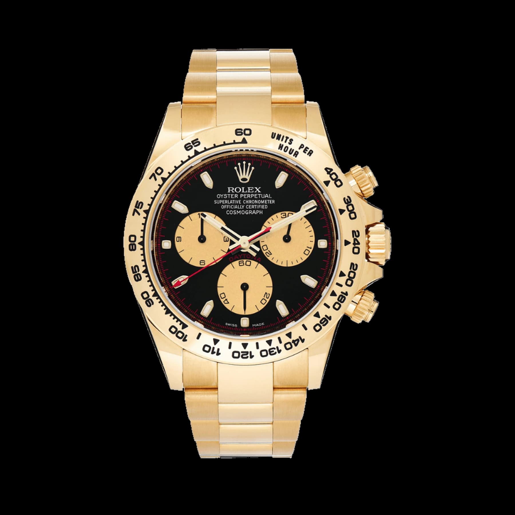 Rolex Daytona 116508 'Paul Newman' Yellow Gold Black Dial