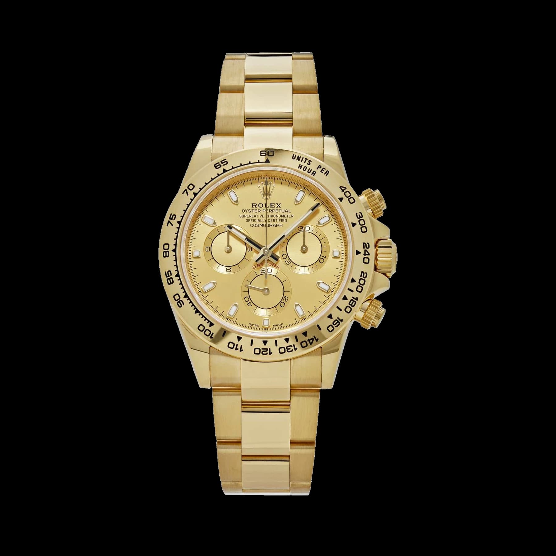 Rolex Daytona 116508 Yellow Gold Champagne Dial
