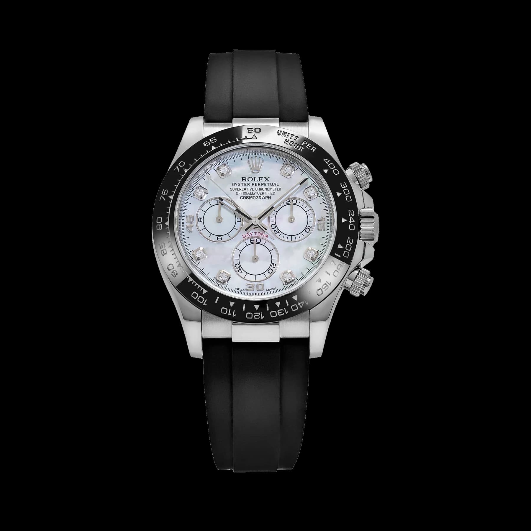 Rolex Daytona 116519LN White Gold Mother of Pearl Diamond Dial