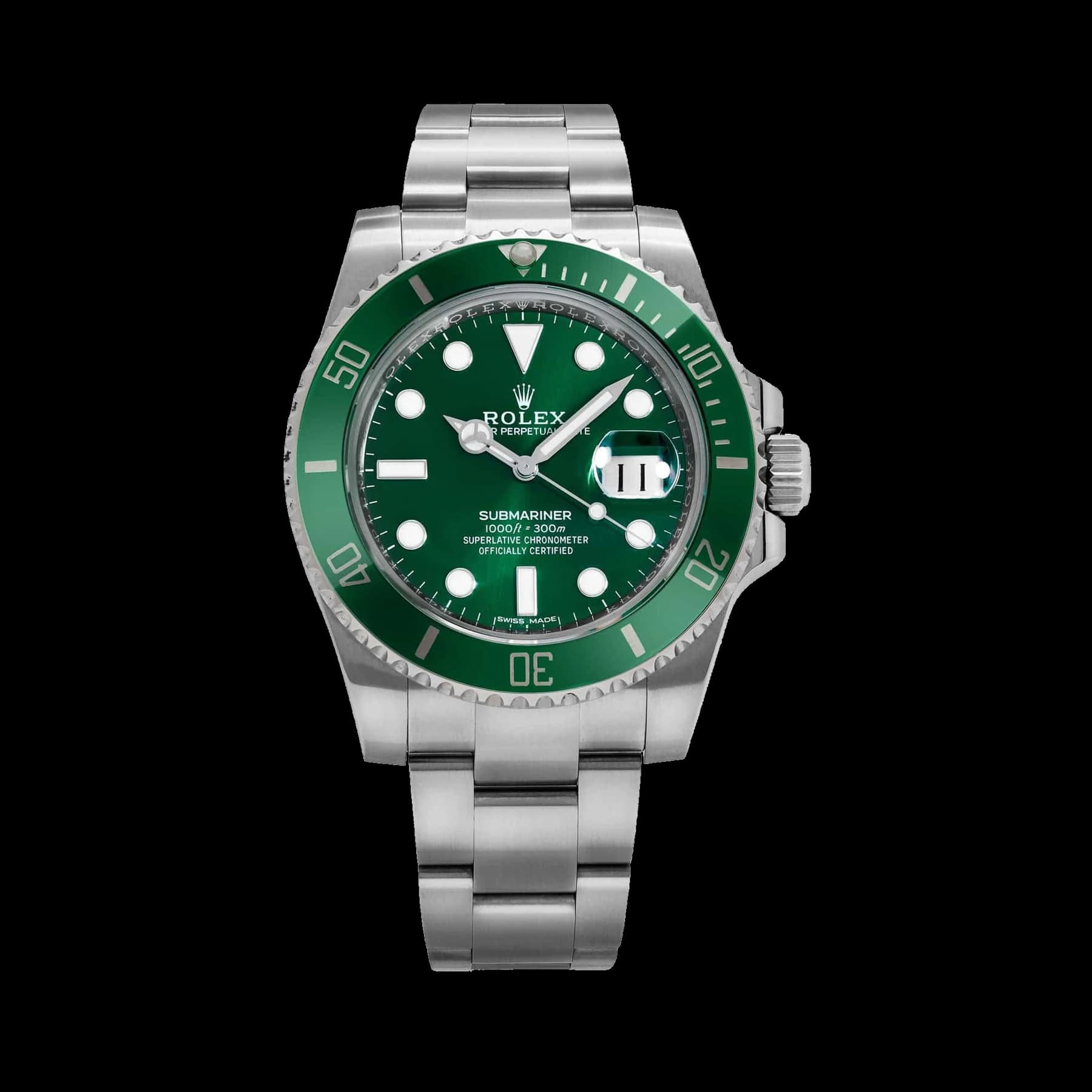 Rolex Submariner Date 116610LV 'Hulk' Stainless Steel Green Dial (2020)