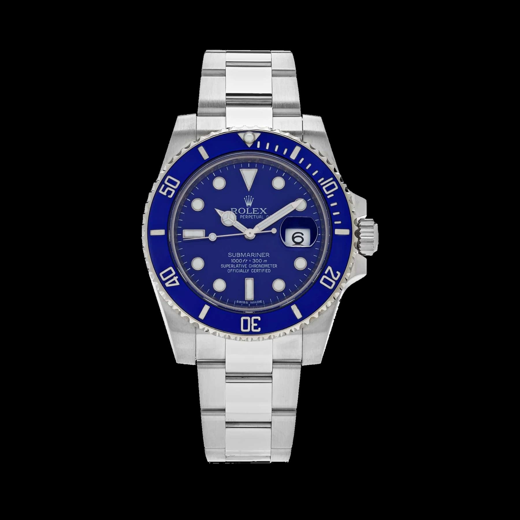 Rolex Submariner Date 116619LB 'Smurf' White Gold Blue Dial Blue Bezel