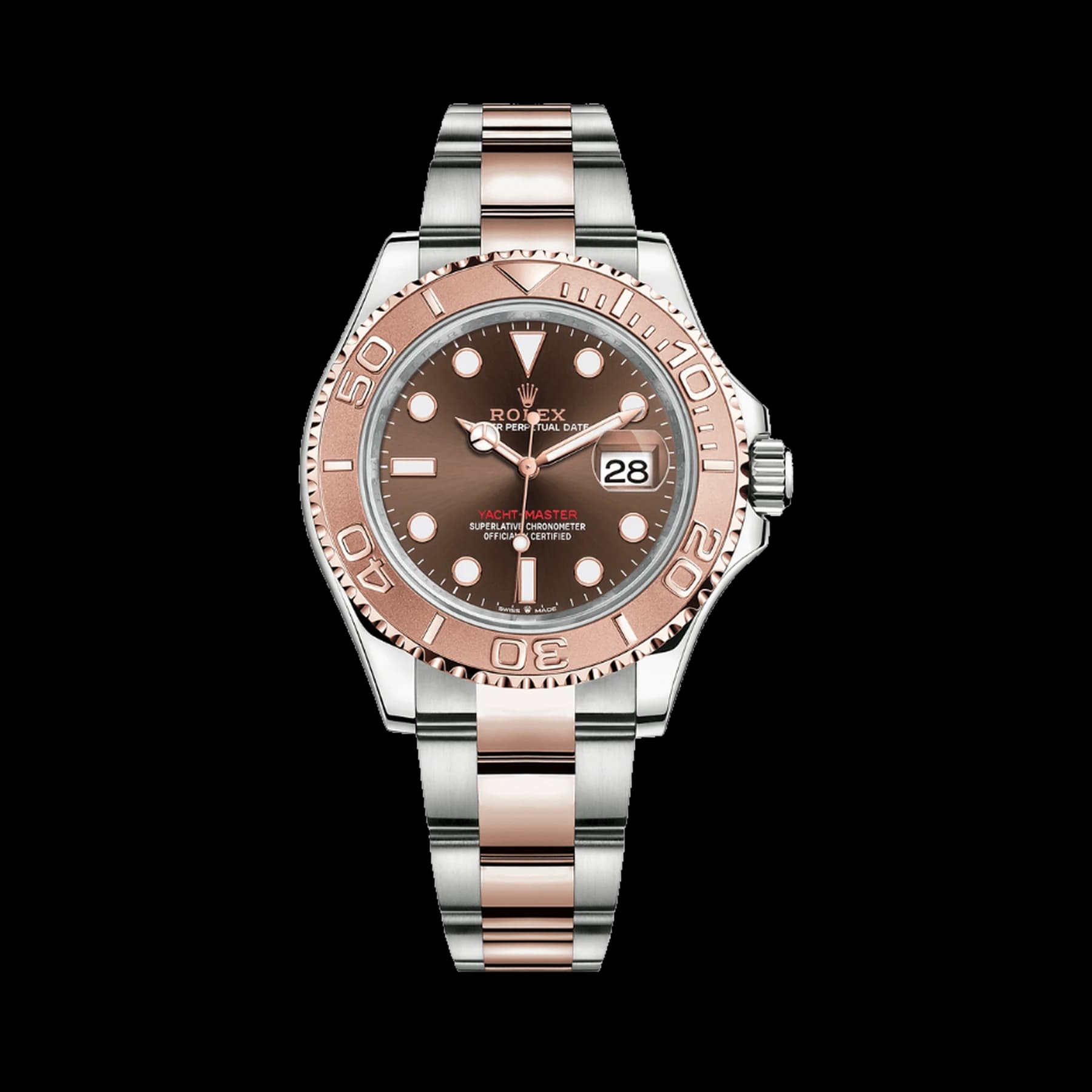 Rolex Yacht-Master 40 116621 Stainless Steel Rose Gold Brown Dial