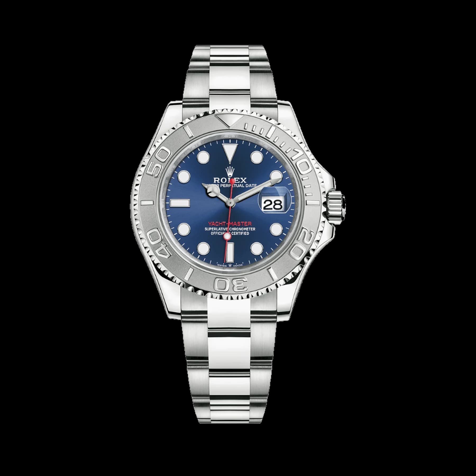 Rolex Yacht-Master 40 116622 Stainless Steel Platinum Blue Dial