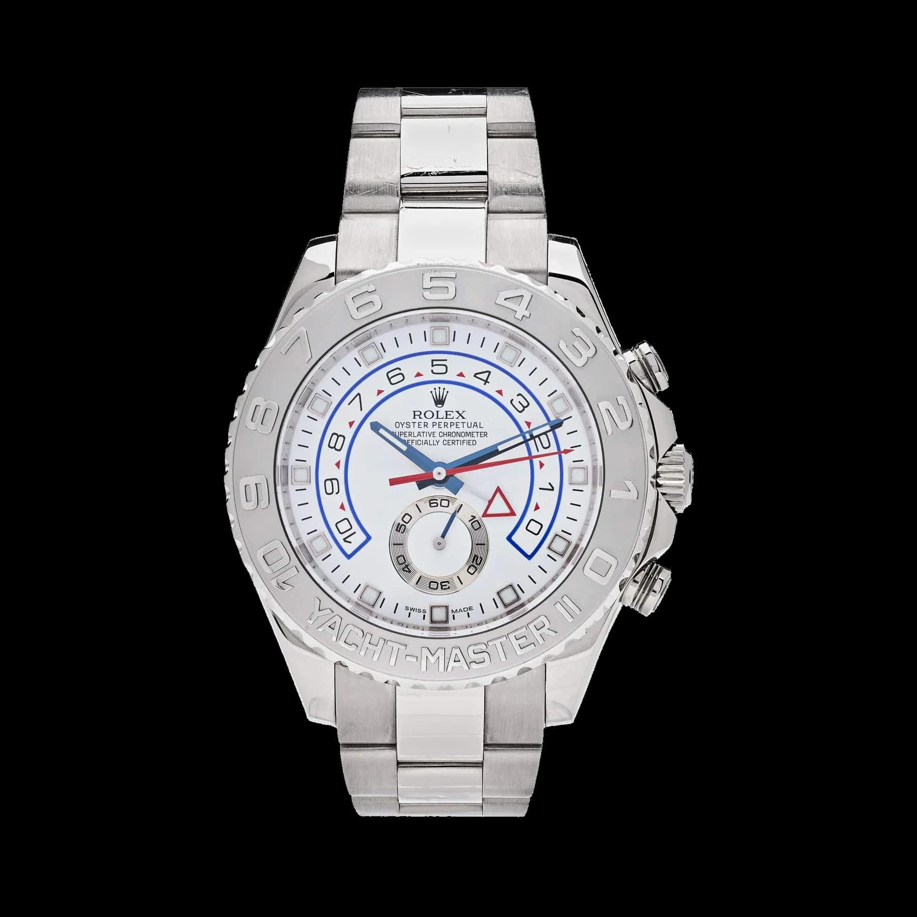 Rolex Yacht-Master II 116689 White Gold Platinum White Dial
