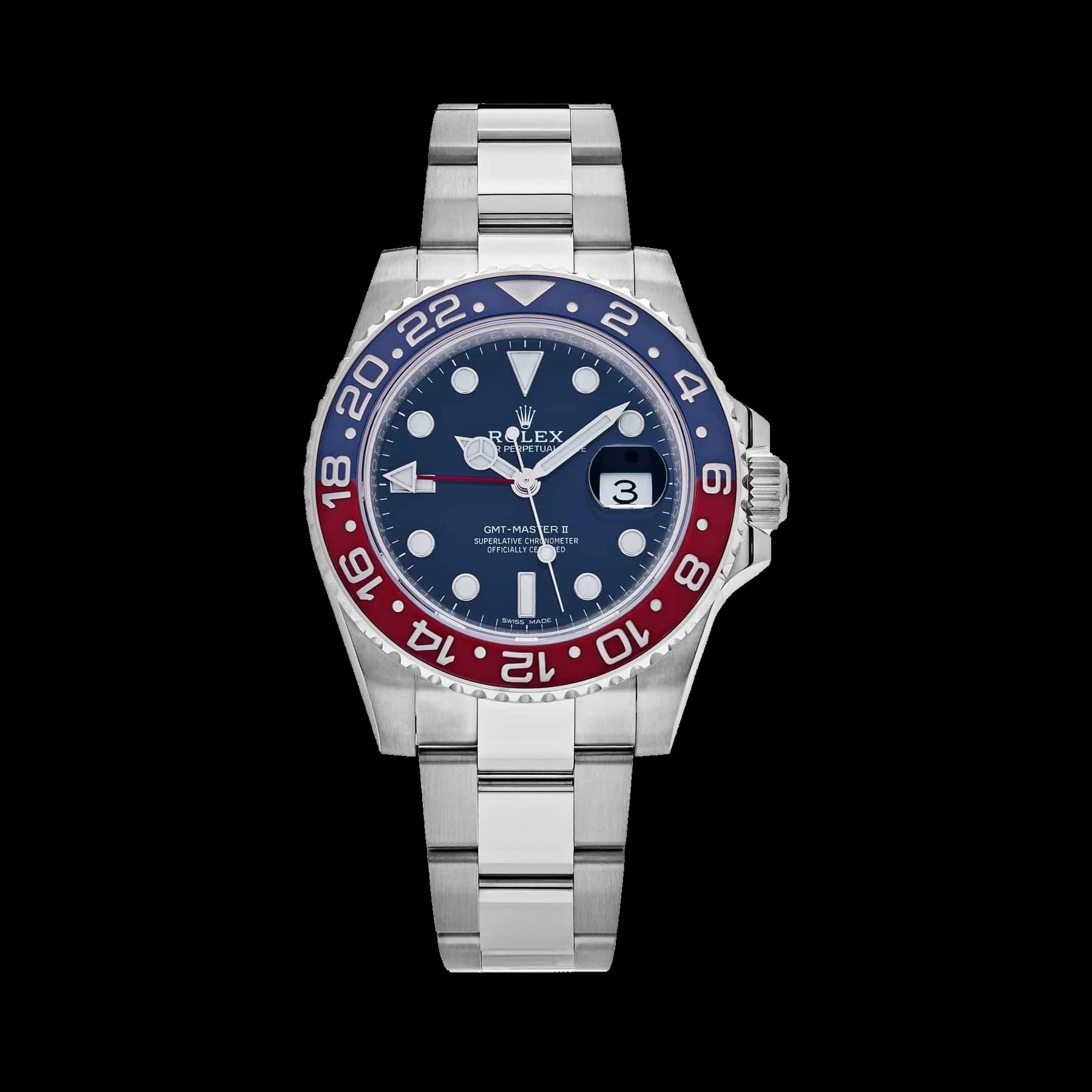 Rolex GMT-Master II 116719BLRO Pepsi White Gold Blue Dial Oyster