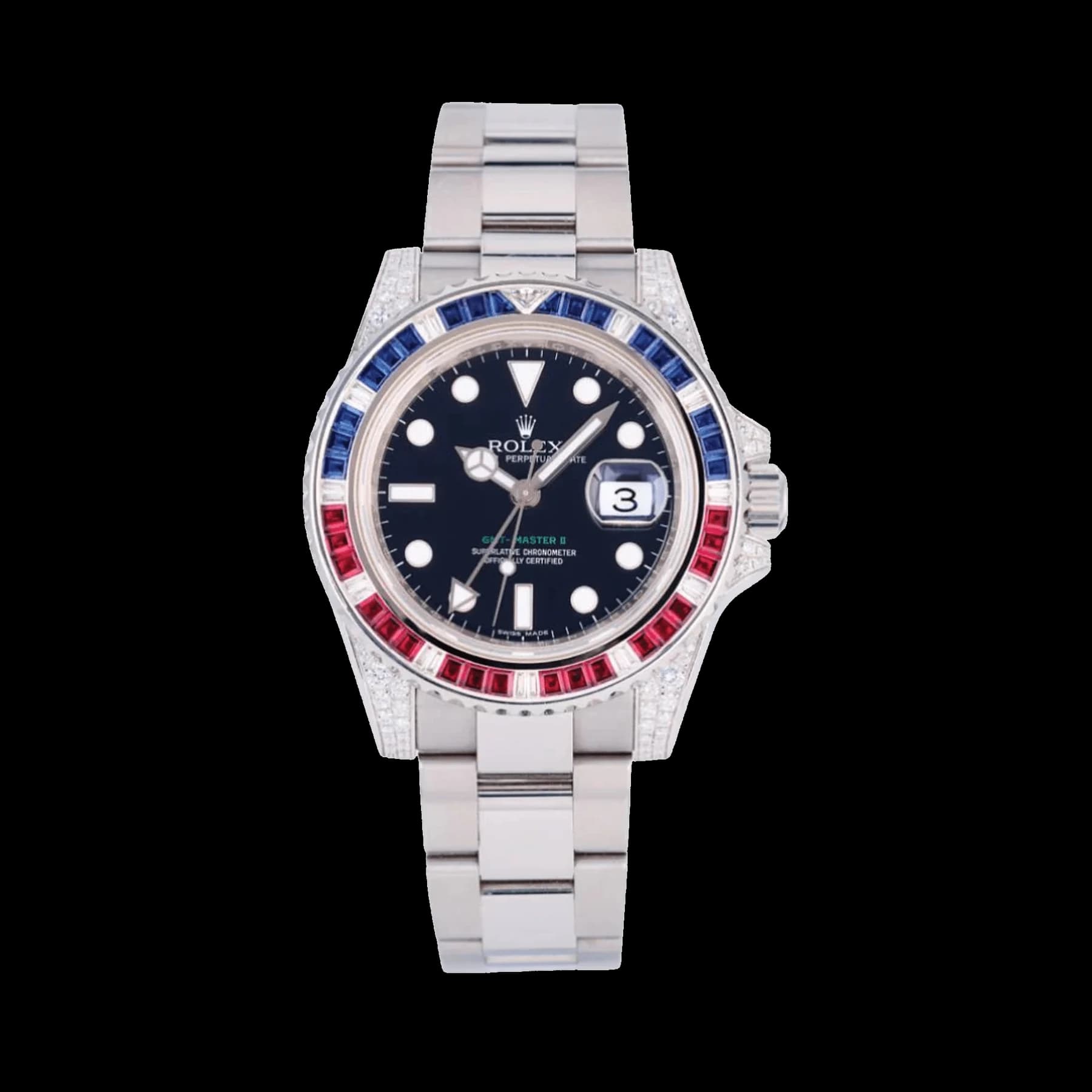 Rolex GMT-Master II 116759SARU White Gold Black Dial