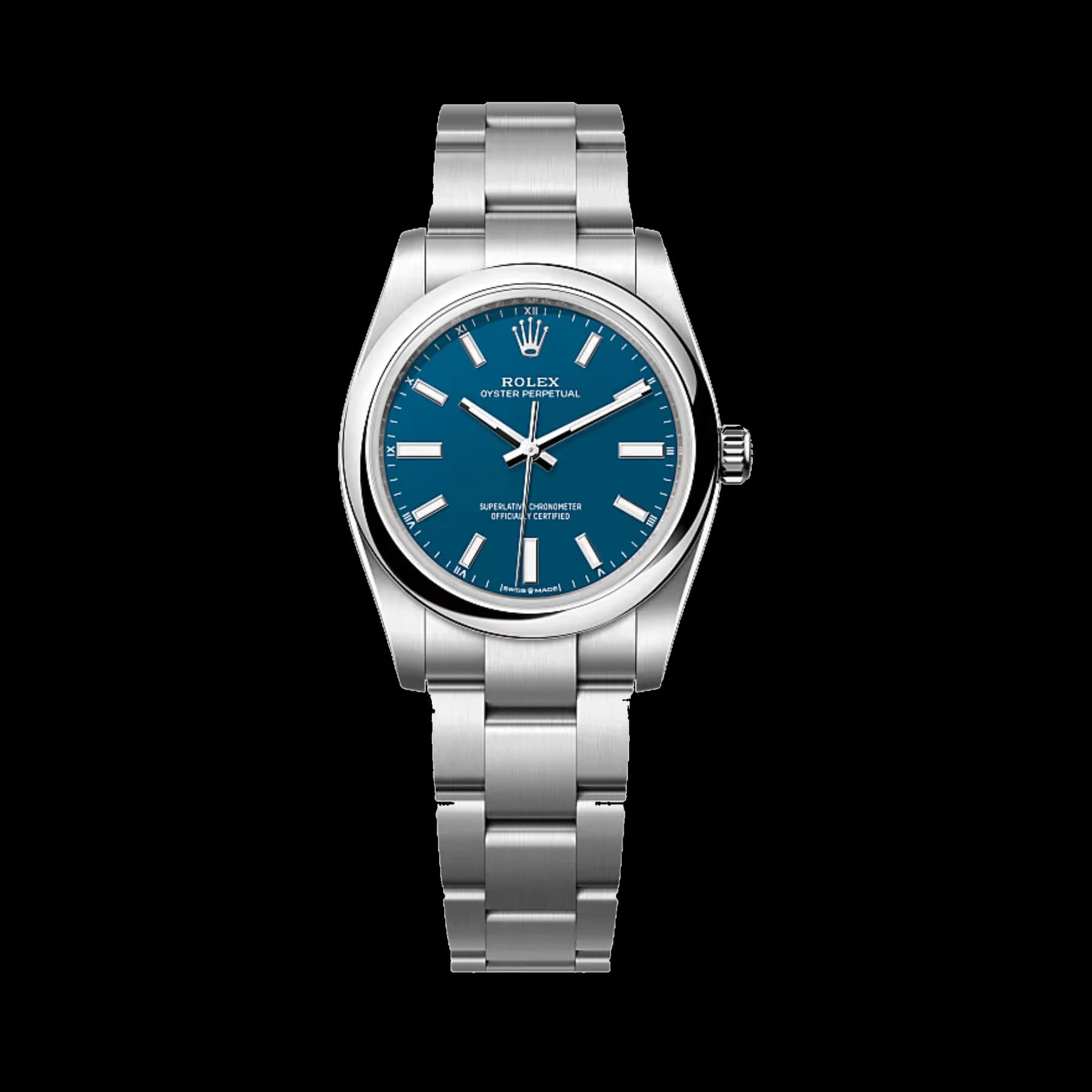 Rolex Oyster Perpetual 34 124200 Stainless Steel Blue Dial (2025)