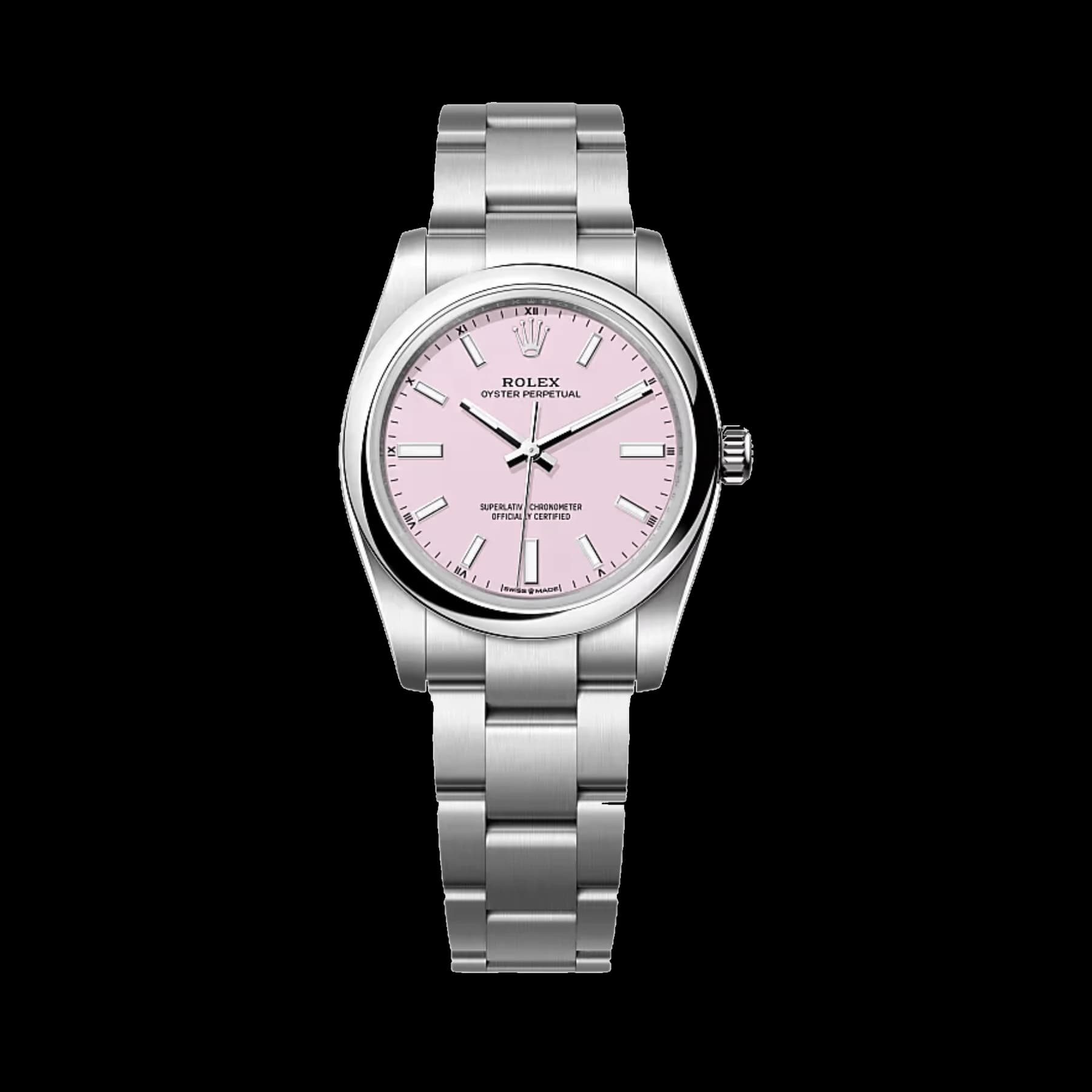 Rolex Oyster Perpetual 34 124200 Stainless Steel Pink Dial (2025)