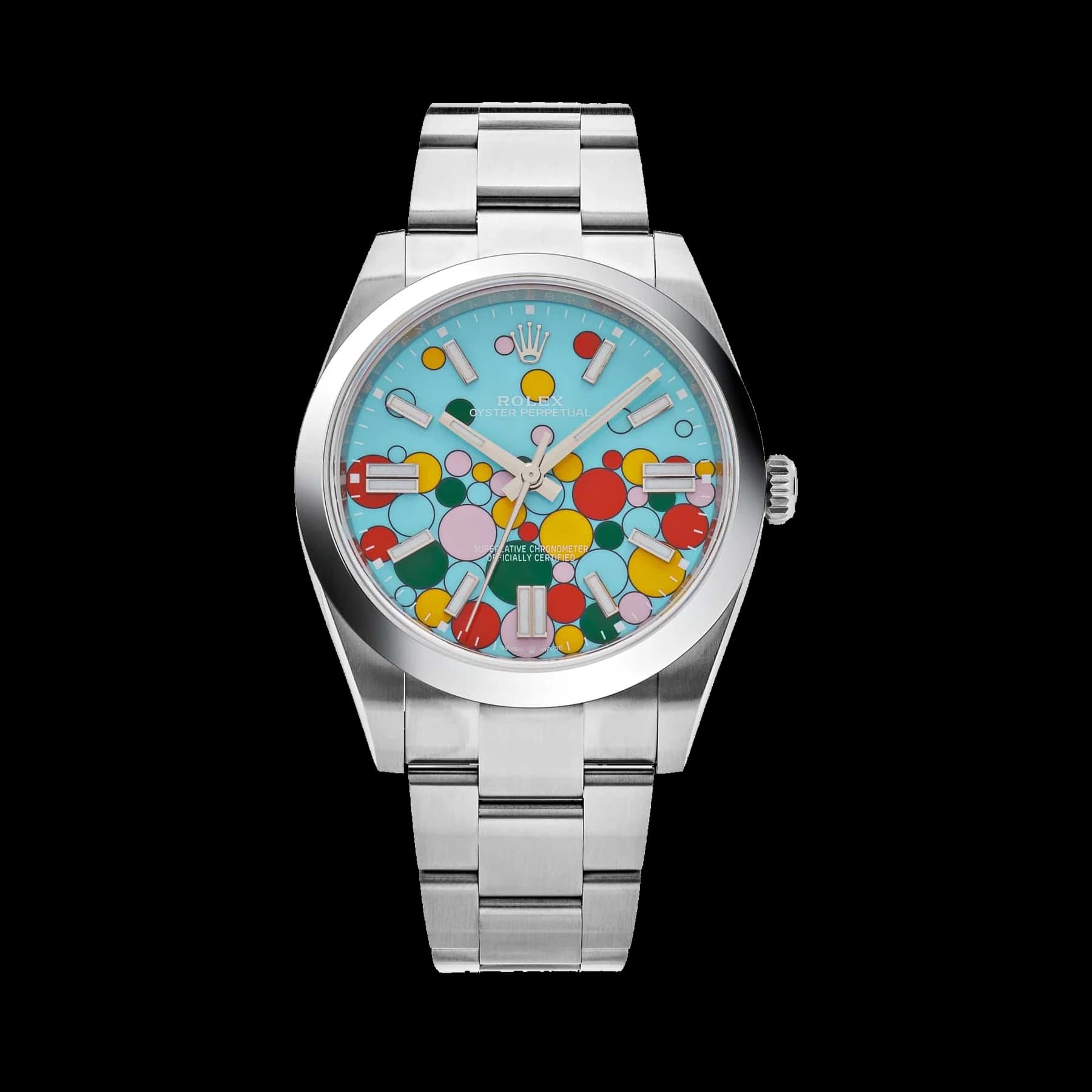 Rolex Oyster Perpetual 41 124300 Stainless Steel 'Celebration Motif' Dial