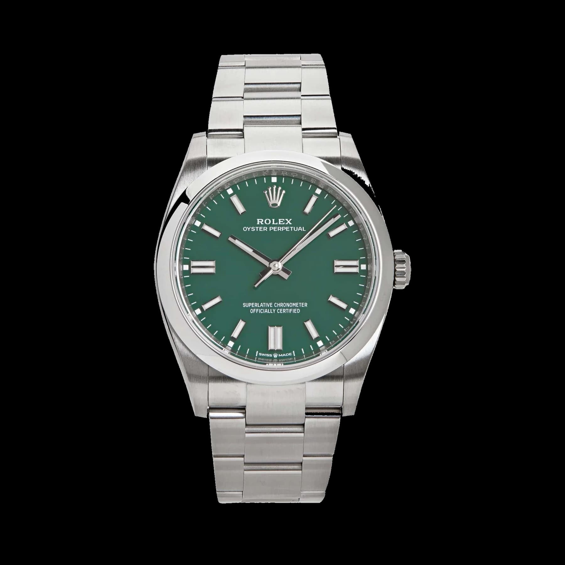 Rolex Oyster Perpetual 36 126000 Stainless Steel Green Dial