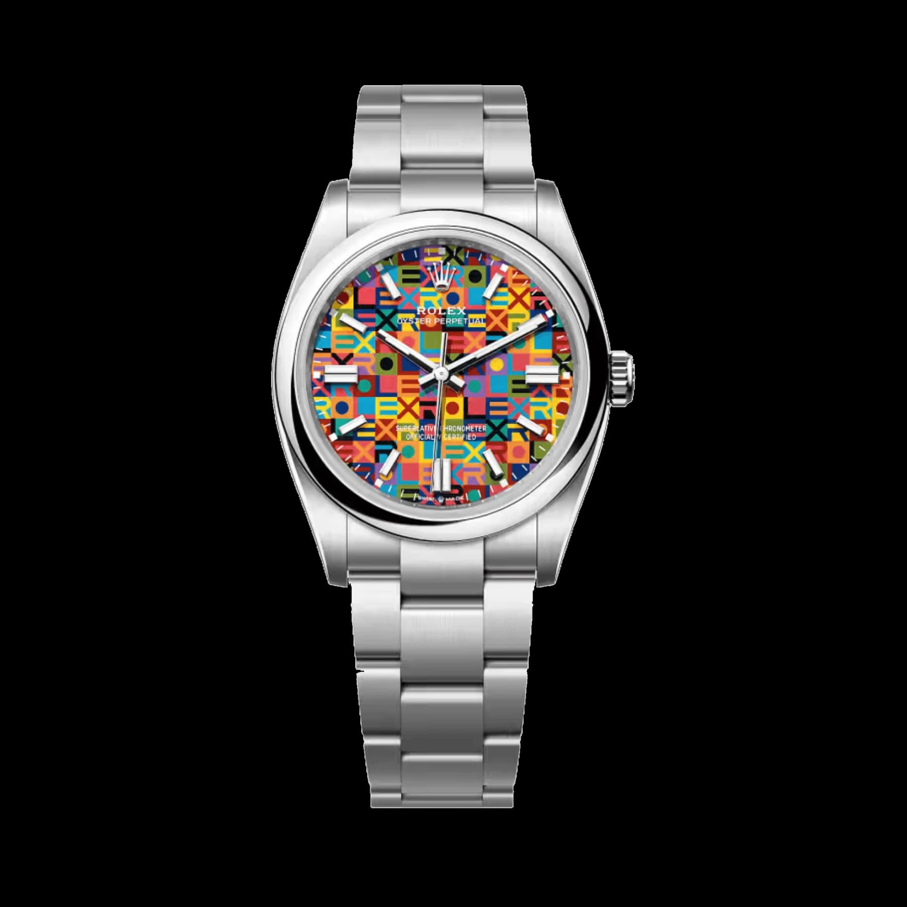 Rolex Oyster Perpetual 36 126000 Stainless Steel Multicoloured Jubilee Motif Dial (2026)