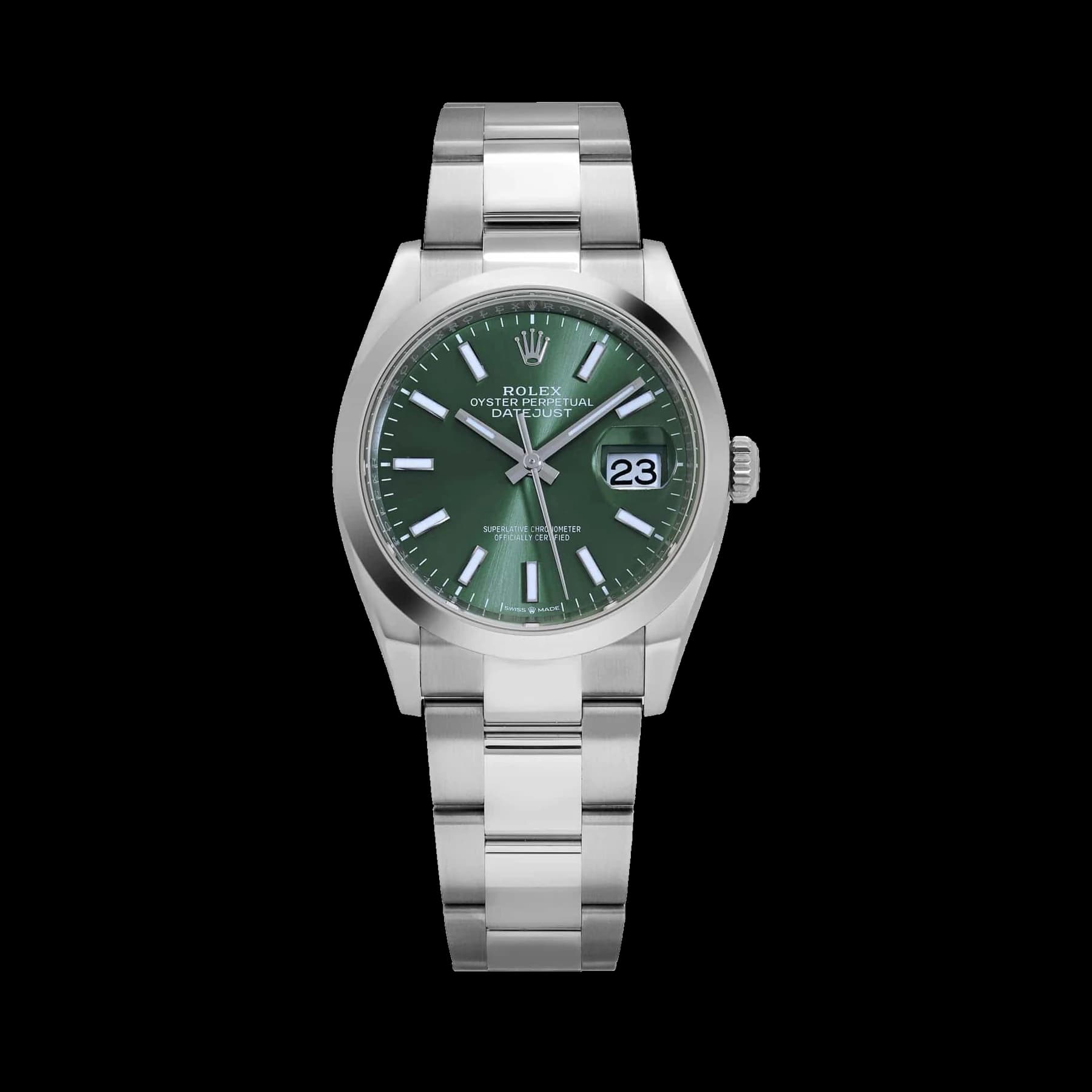 Rolex Datejust 36 126200 Stainless Steel Mint Green Dial Oyster (2025)