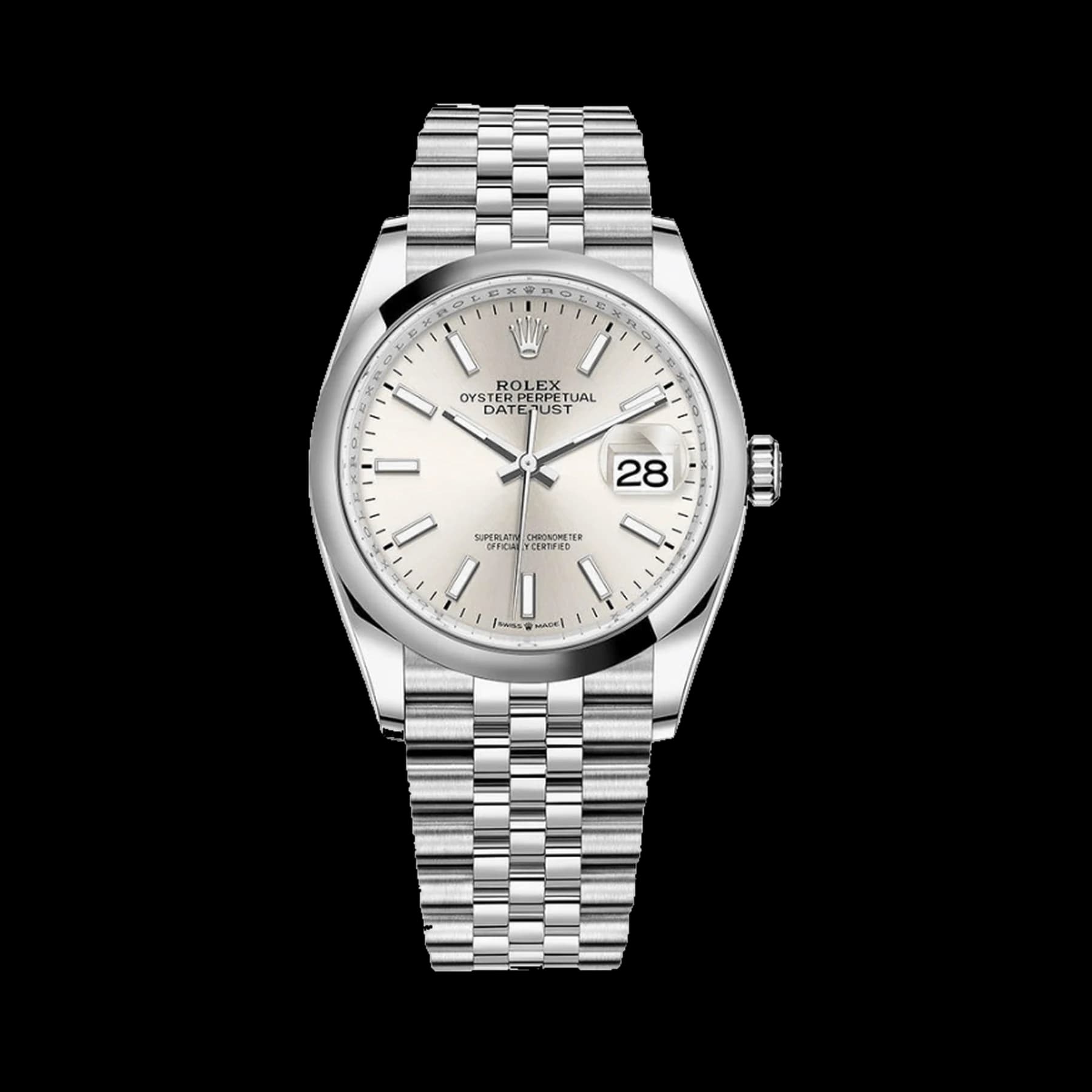 Rolex Datejust 36 126200 Stainless Steel Silver Dial Jubilee