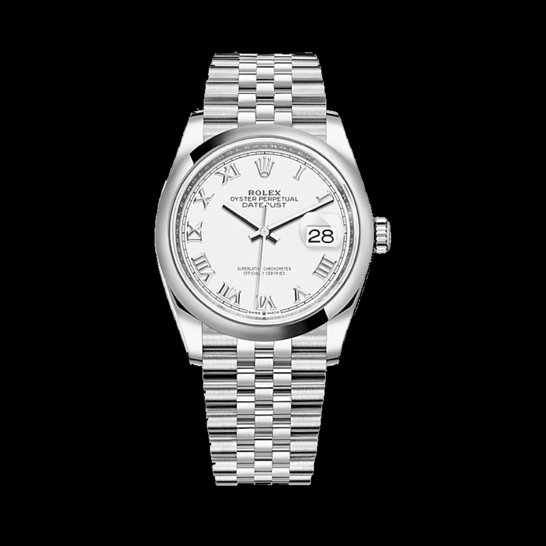 Rolex Datejust 36 126200 Stainless Steel White Dial Jubilee