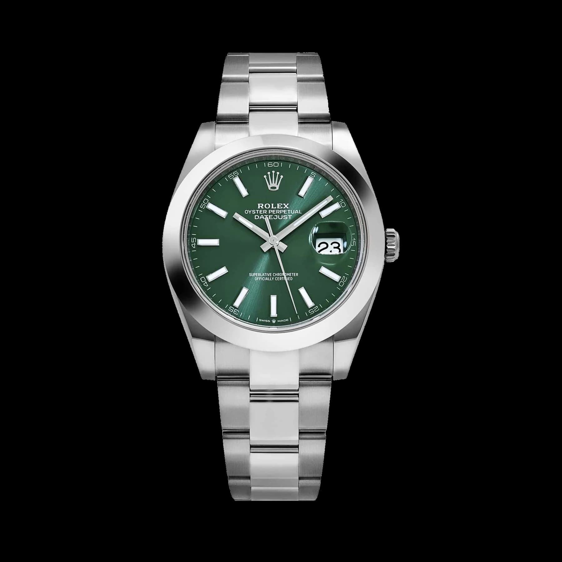 Rolex Datejust 41 126300 Stainless Steel Green Dial Oyster (2026)