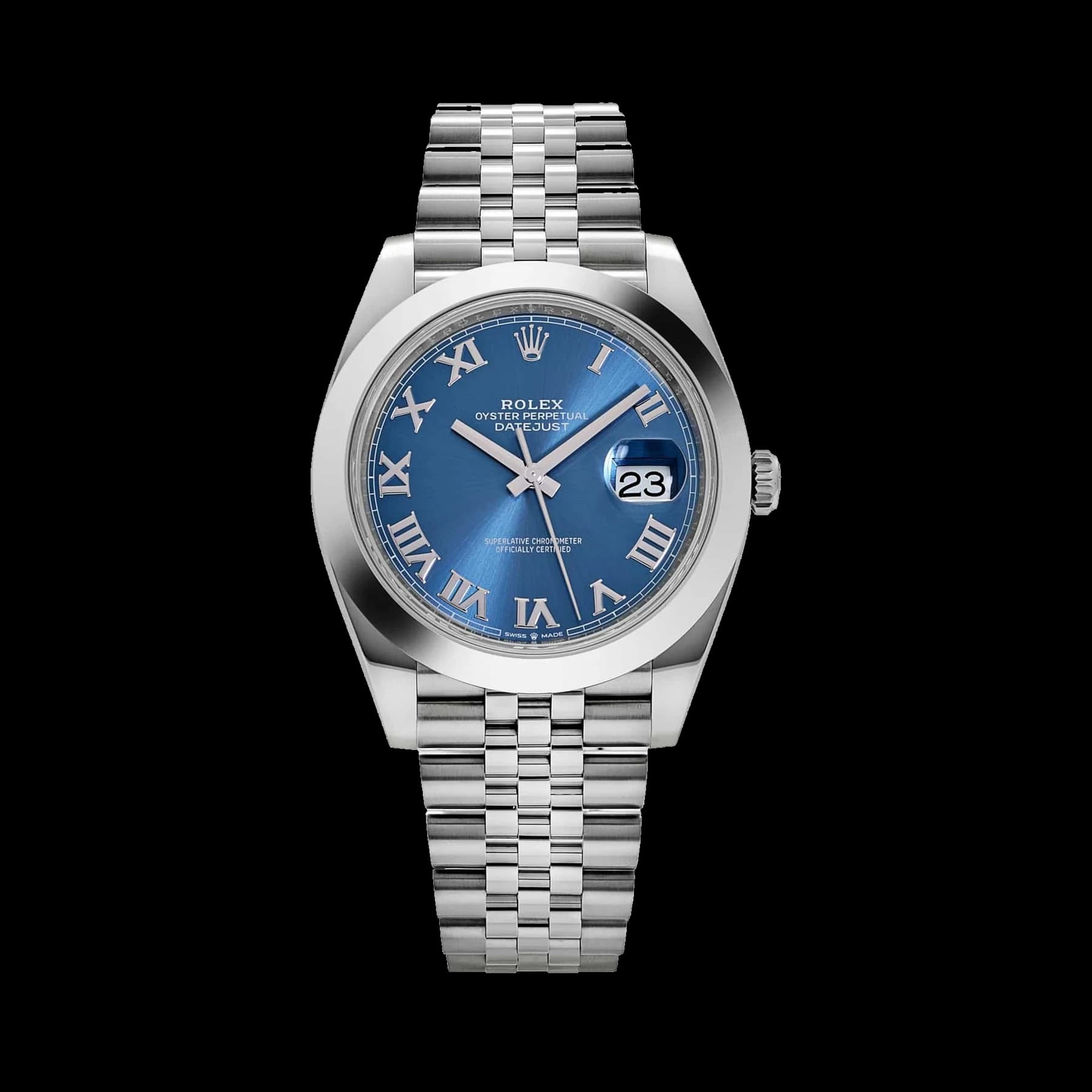 Rolex Datejust 41 126300 Stainless Steel Blue Roman Dial Jubilee (2025)