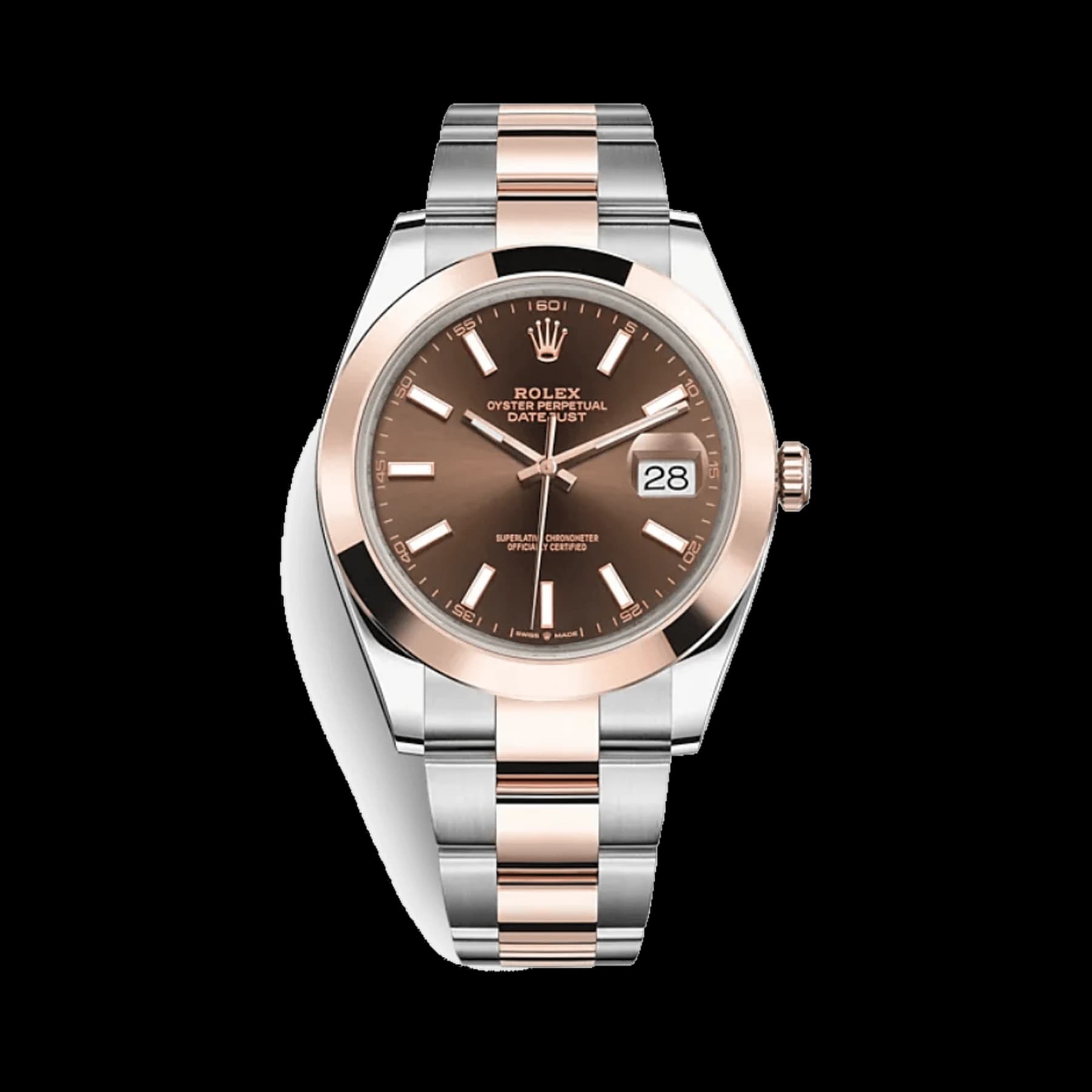 Rolex Datejust 41 126301 Stainless Steel Rose Gold Chocolate Dial (2025)