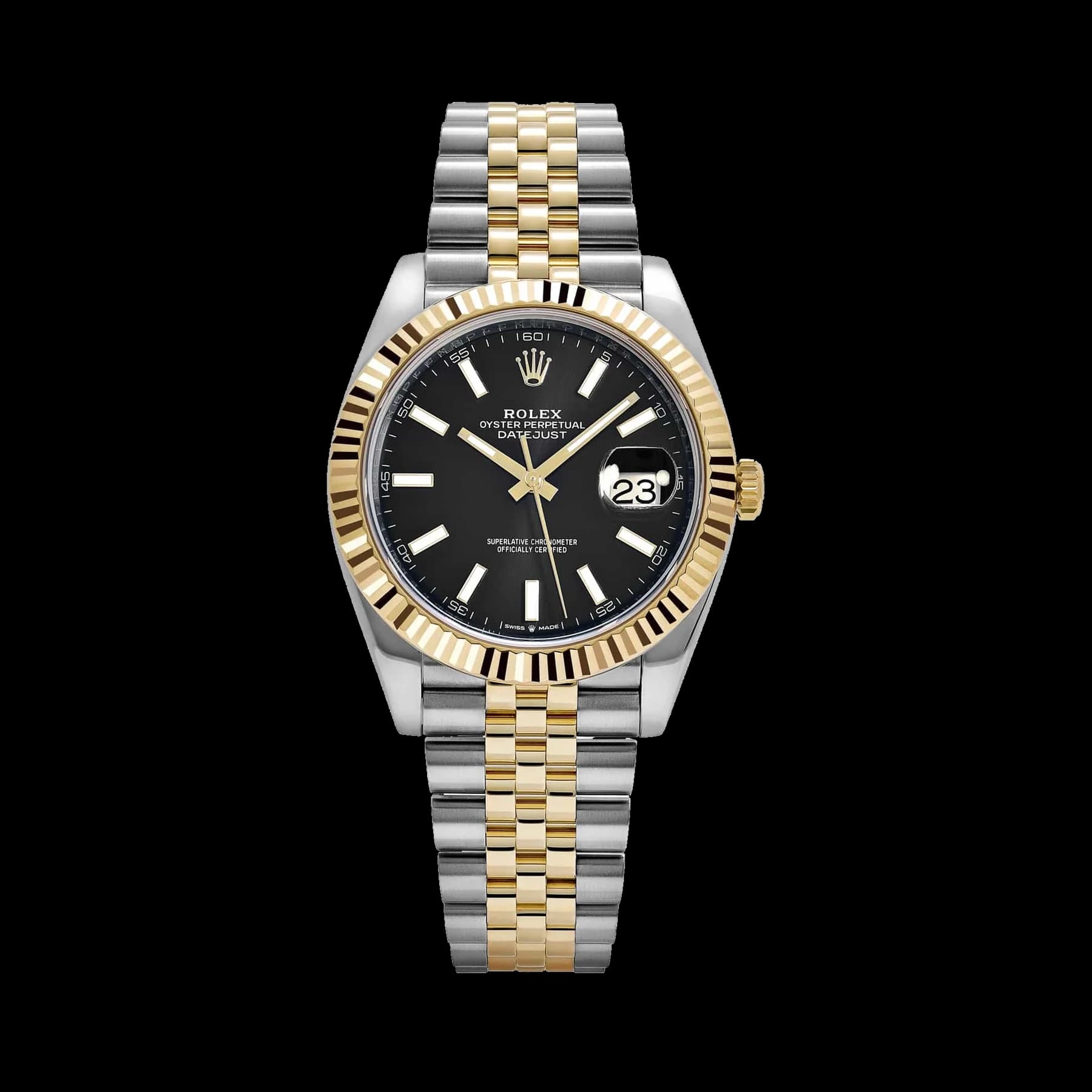 Rolex Datejust 41 126333 Stainless Steel Yellow Gold Black Dial Jubilee (2026)