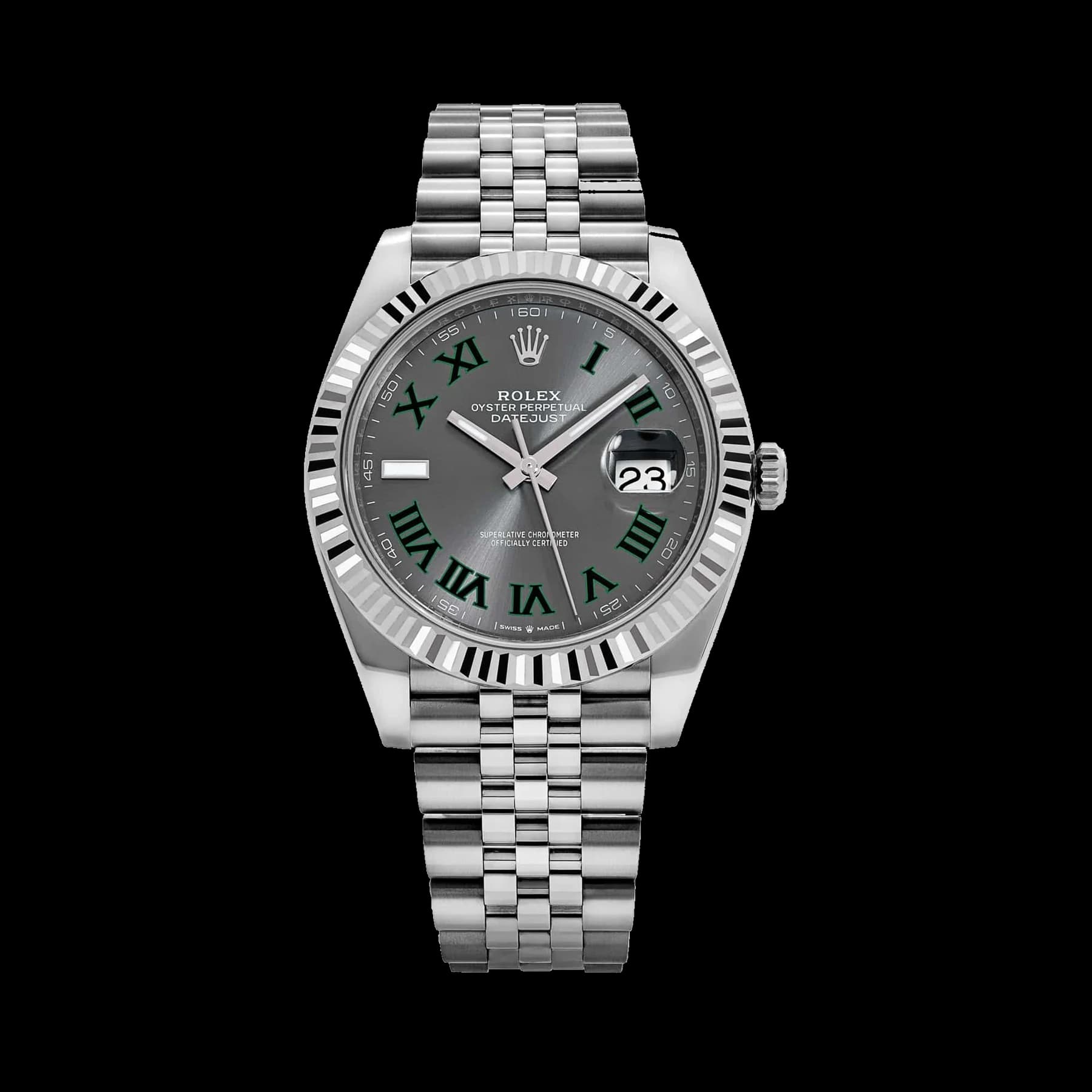Rolex Datejust 41 126334 'Wimbledon' Stainless Steel Slate Dial Jubilee (2025)