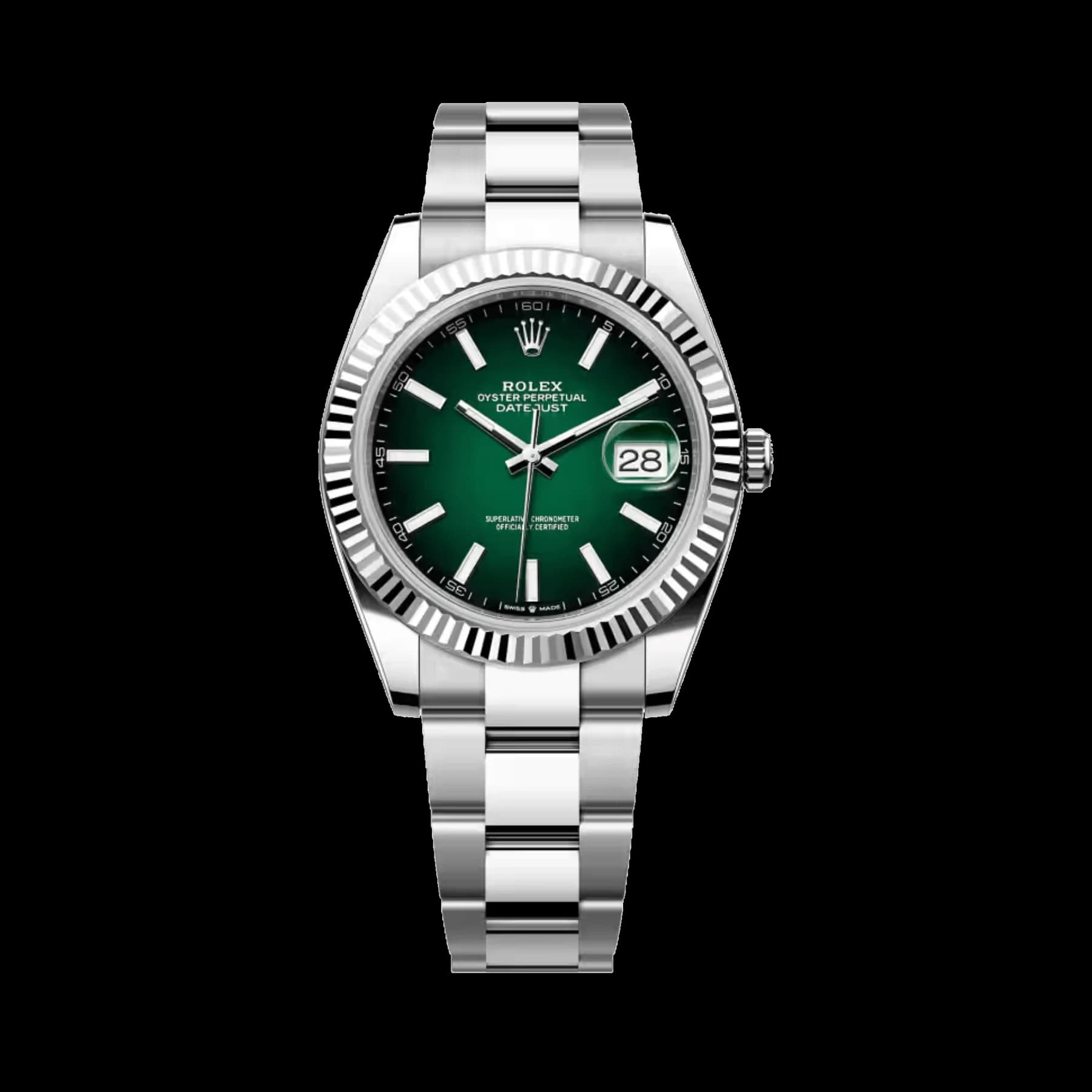 Rolex Datejust 41 126334 Stainless Steel Green Ombré Dial Oyster (2026)