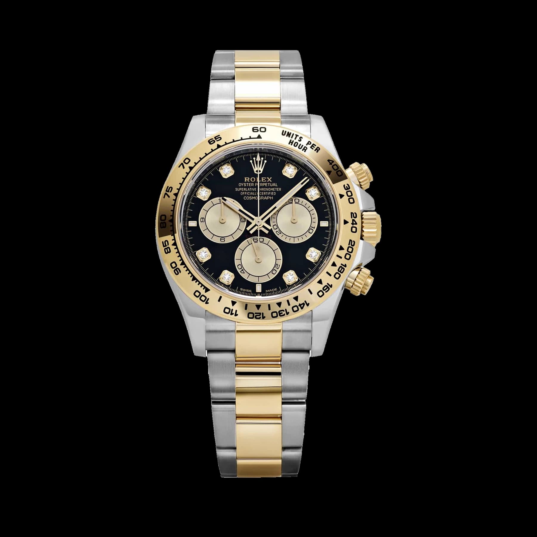 Rolex Daytona 126503 Stainless Steel Yellow Gold Black Diamond Dial (2024)
